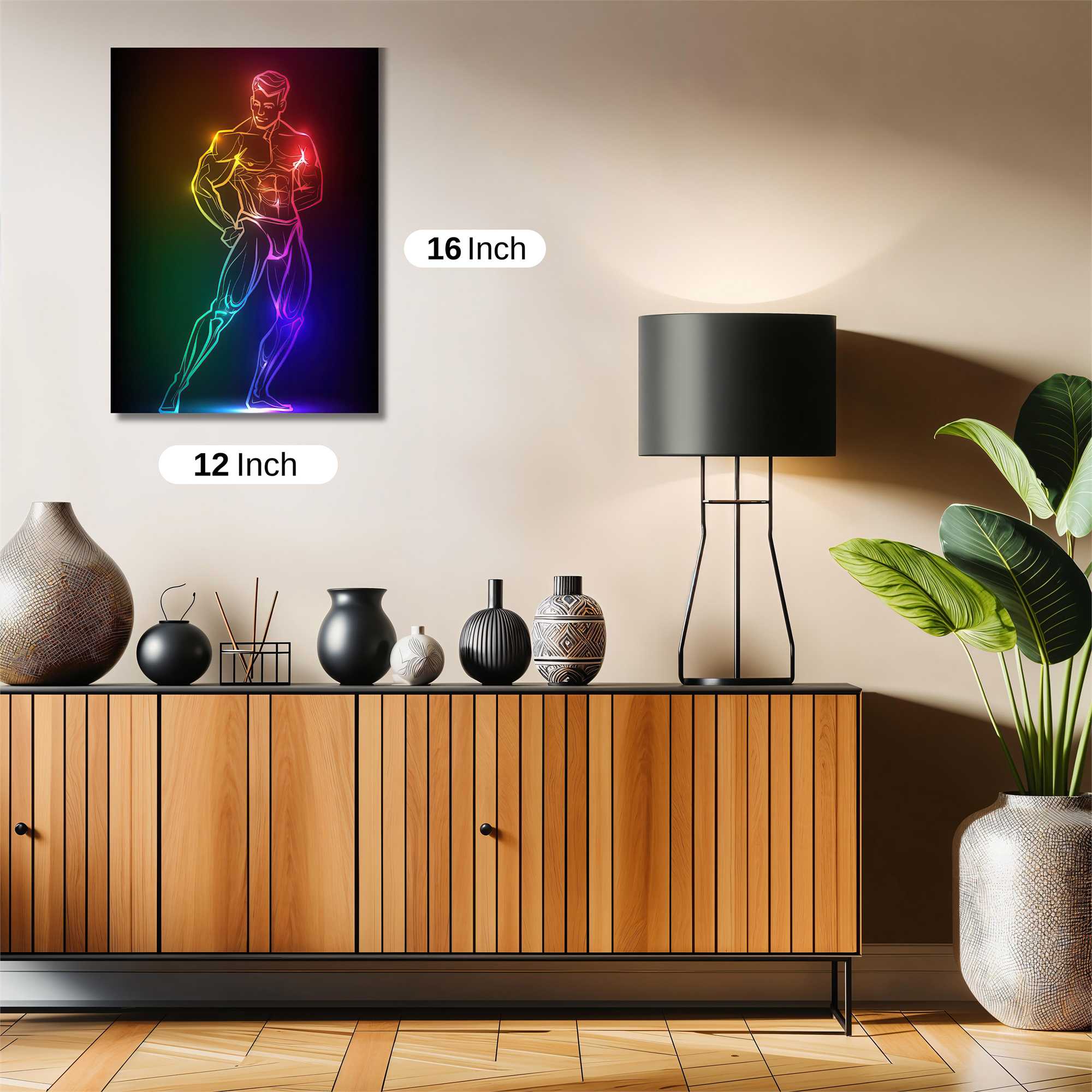 Neon Muscle Safe Wall Magnetic / M