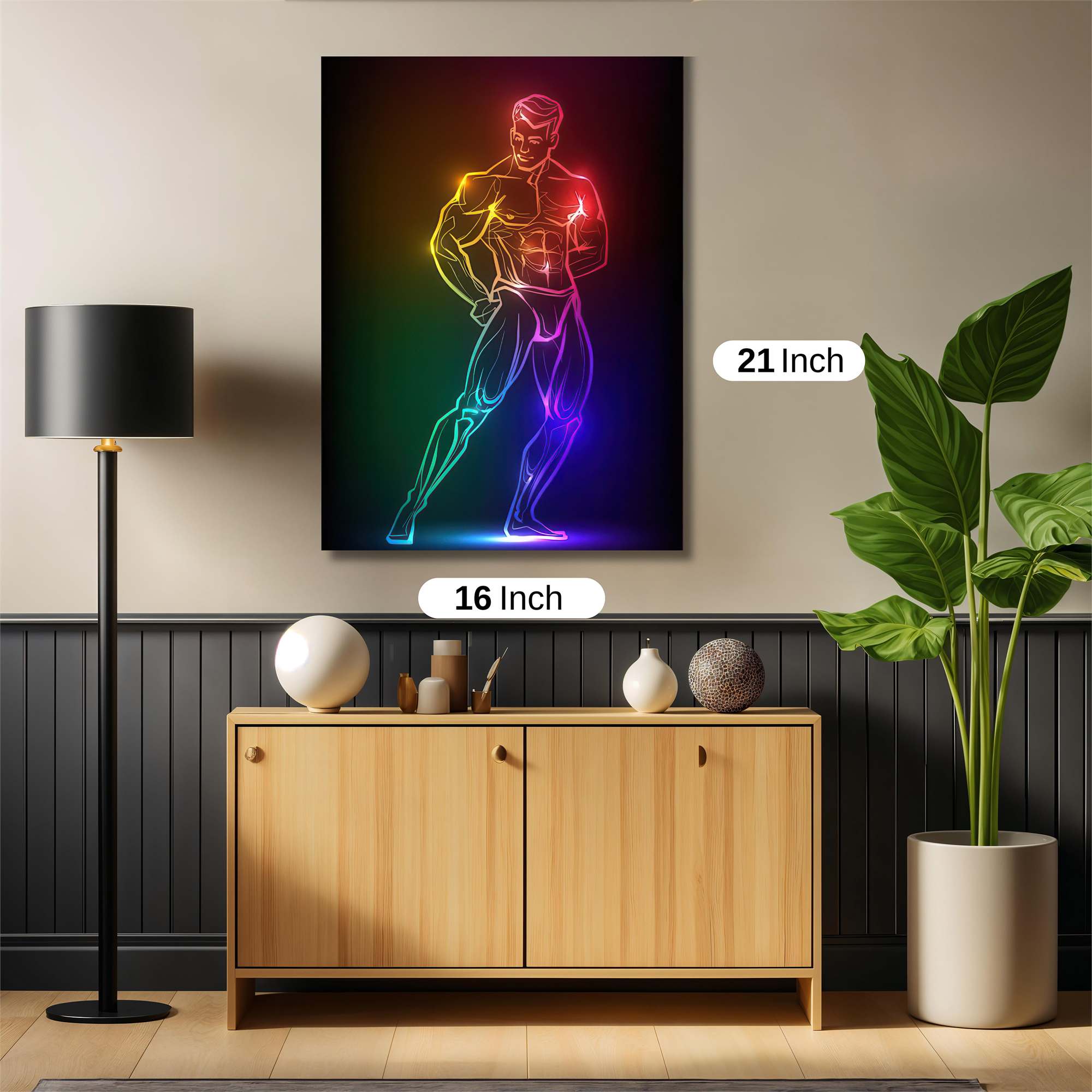 Neon Muscle Safe Wall Magnetic / M