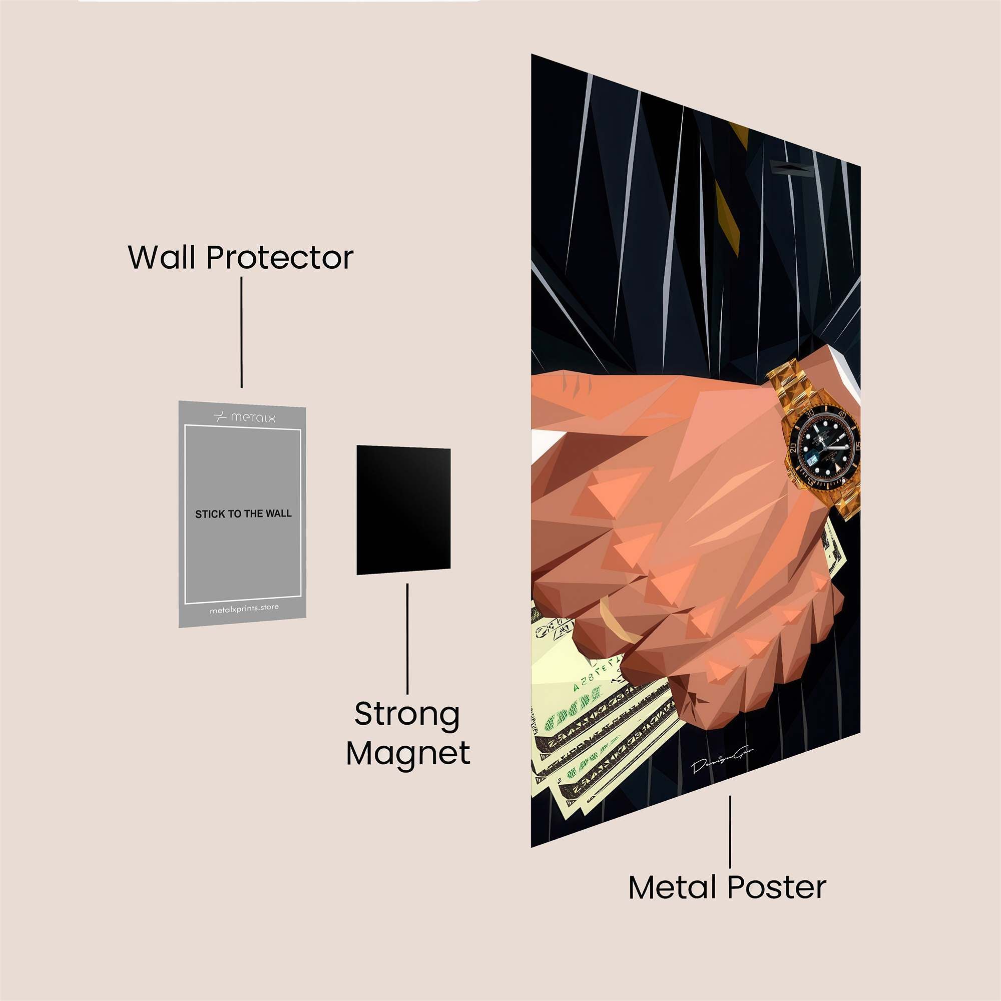 Wealthy Whimsy Safe Wall Magnetic / M