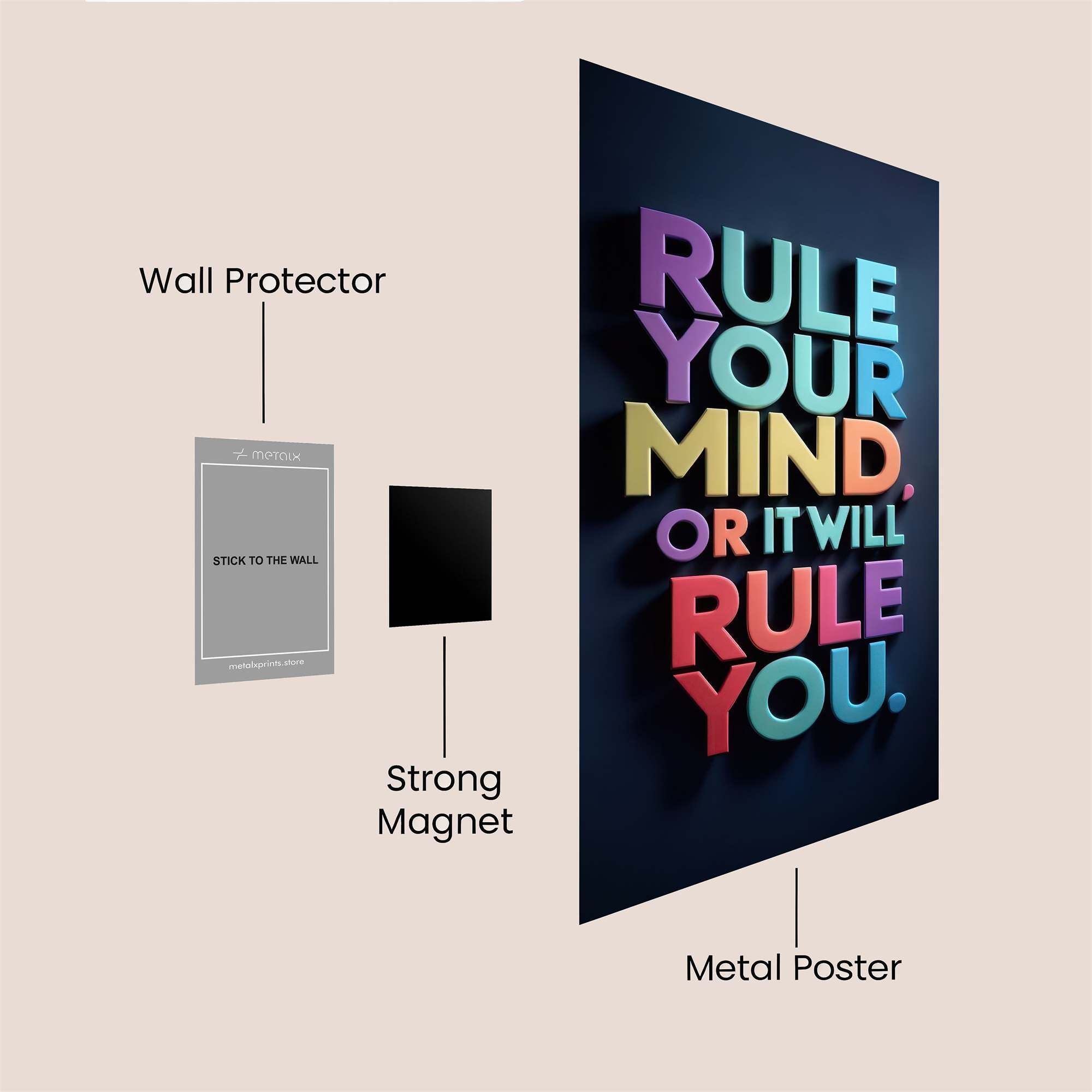 Mind Mastery Safe Wall Magnetic / M