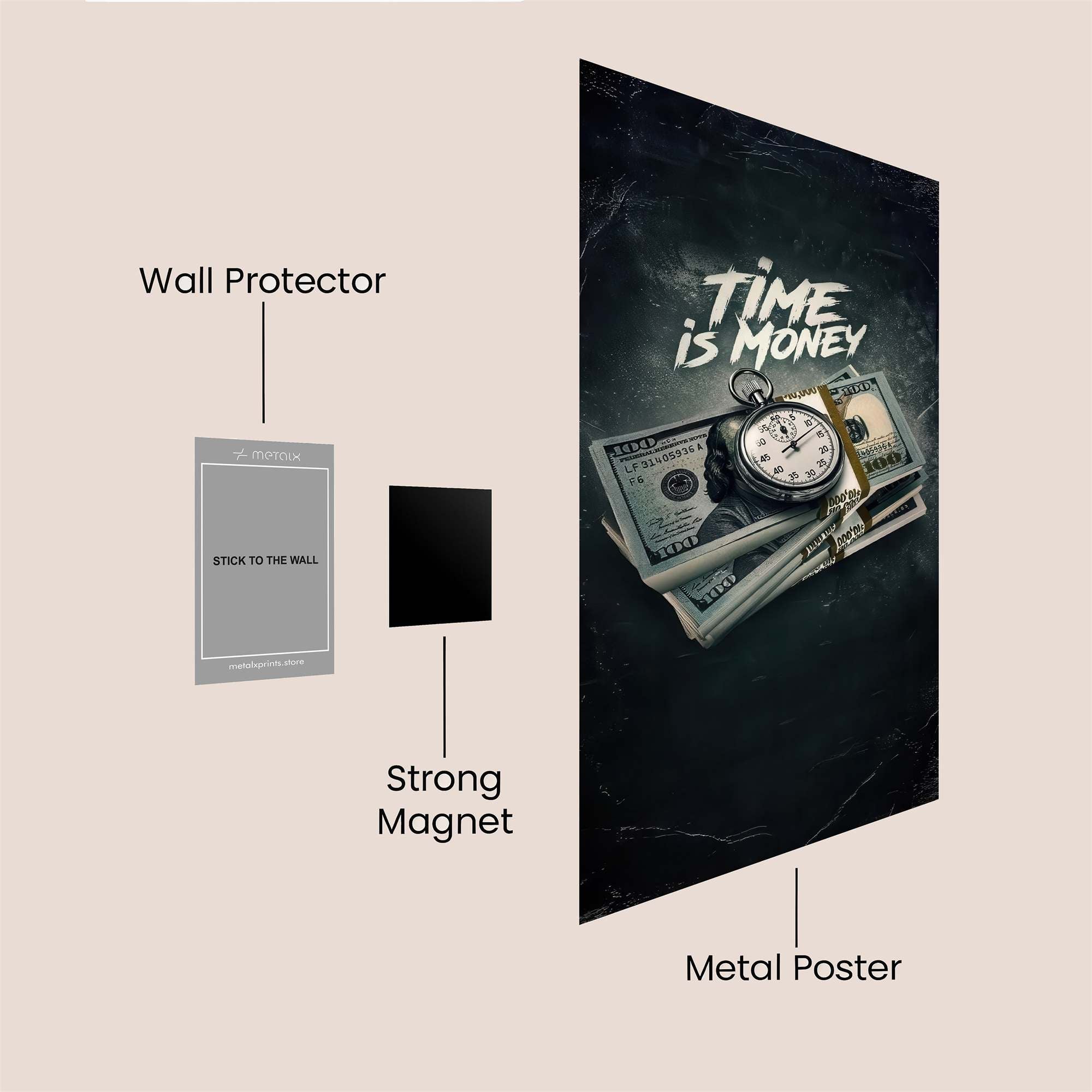Time Wealth Safe Wall Magnetic / M