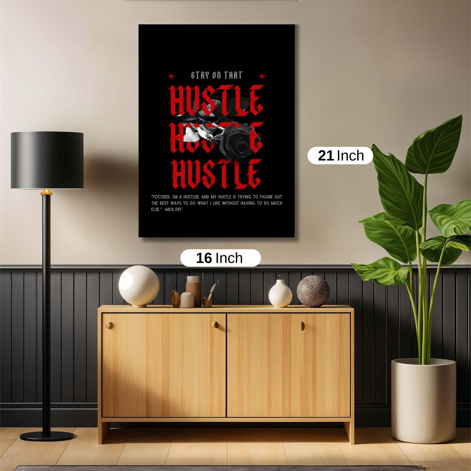 Hustle Intensity Safe Wall Magnetic / M