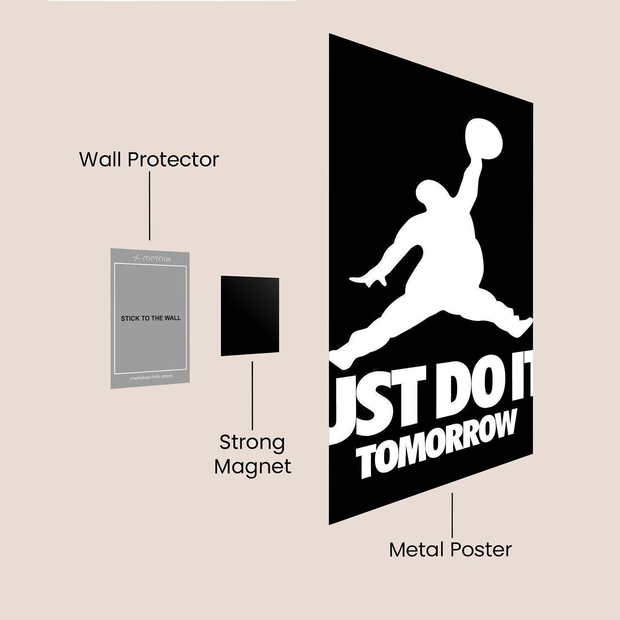 Jump Procrastinate Safe Wall Magnetic / M