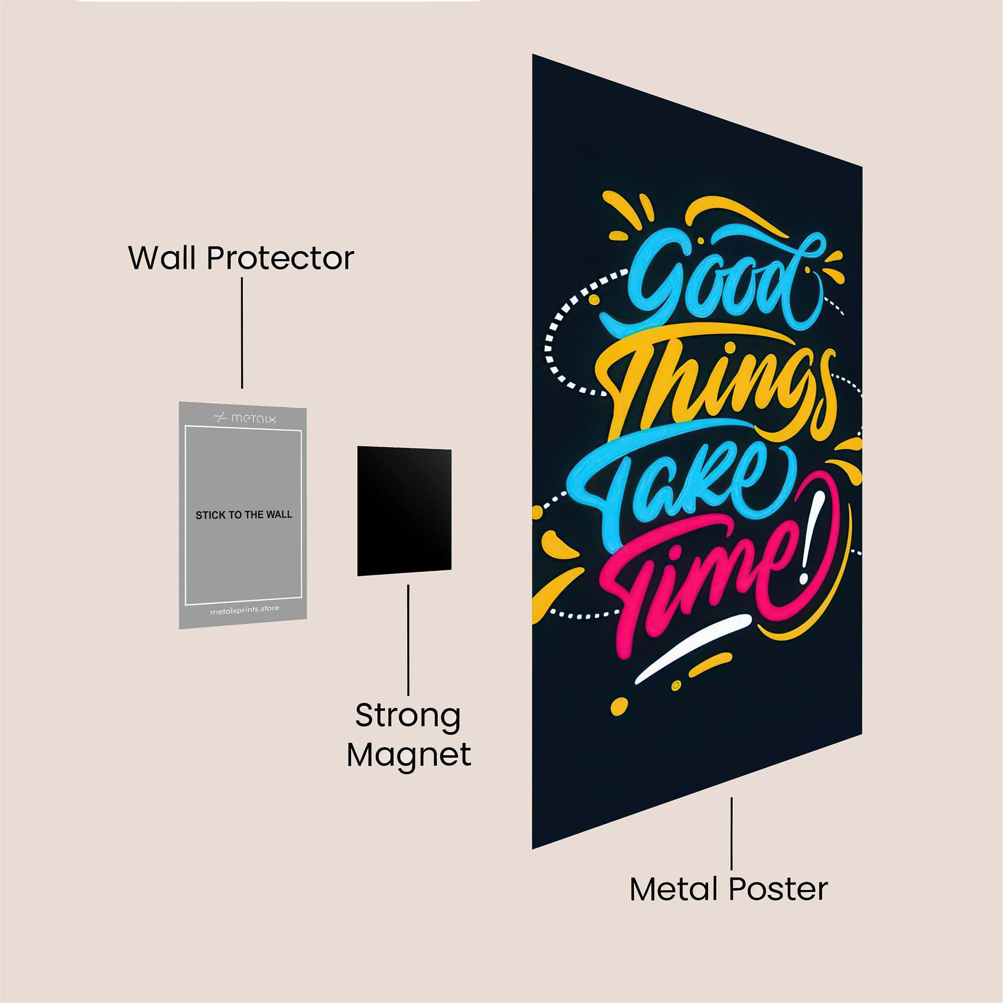 Patience Glows Safe Wall Magnetic / M