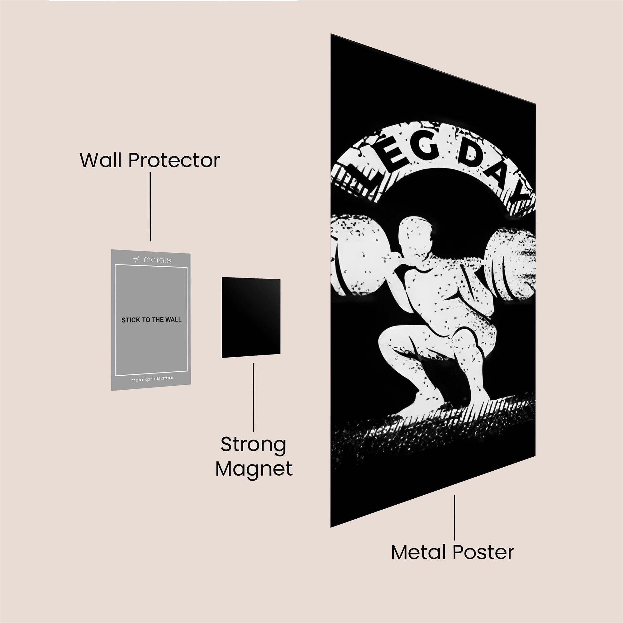 Squat Intensity Safe Wall Magnetic / M