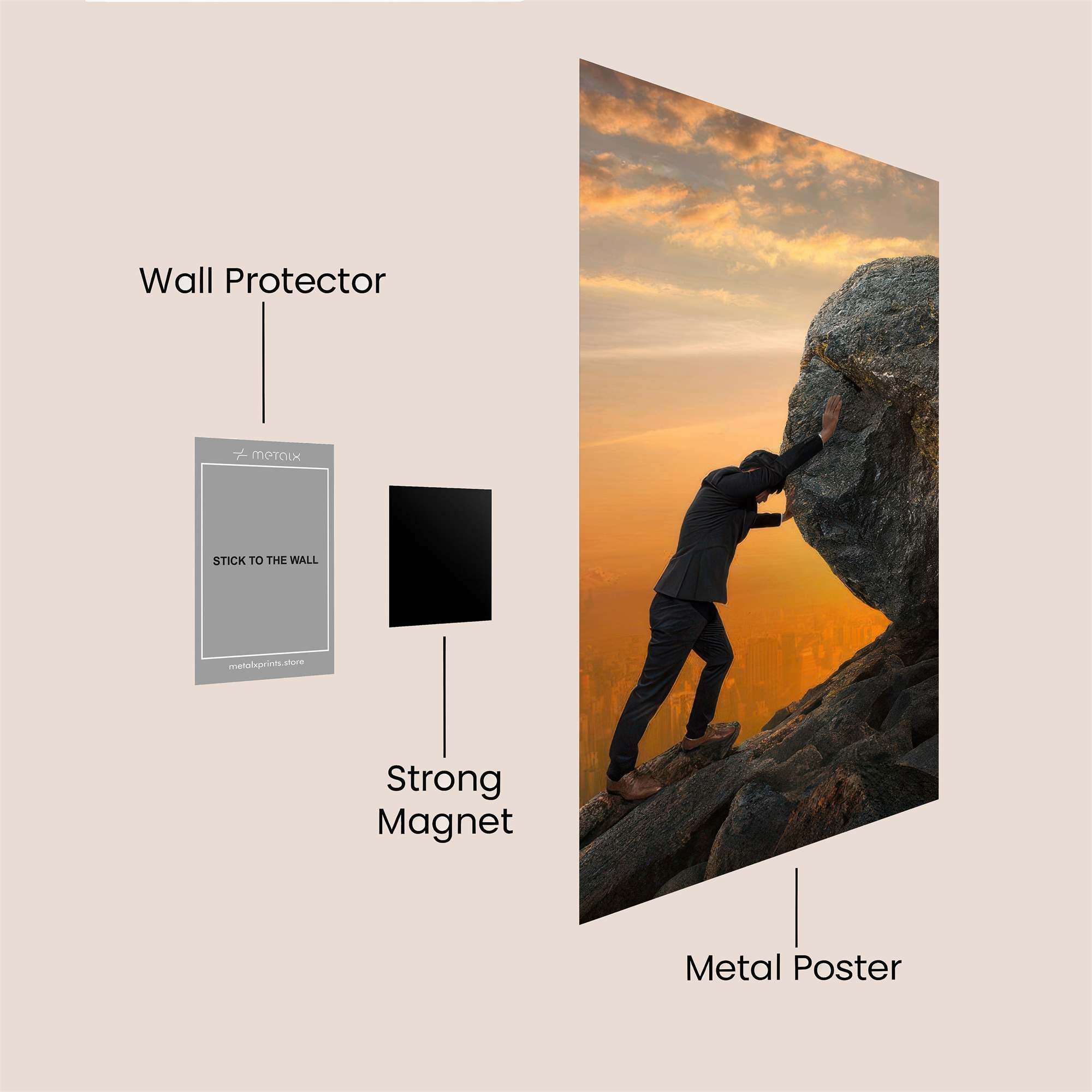 Sisyphus Triumph Safe Wall Magnetic / M