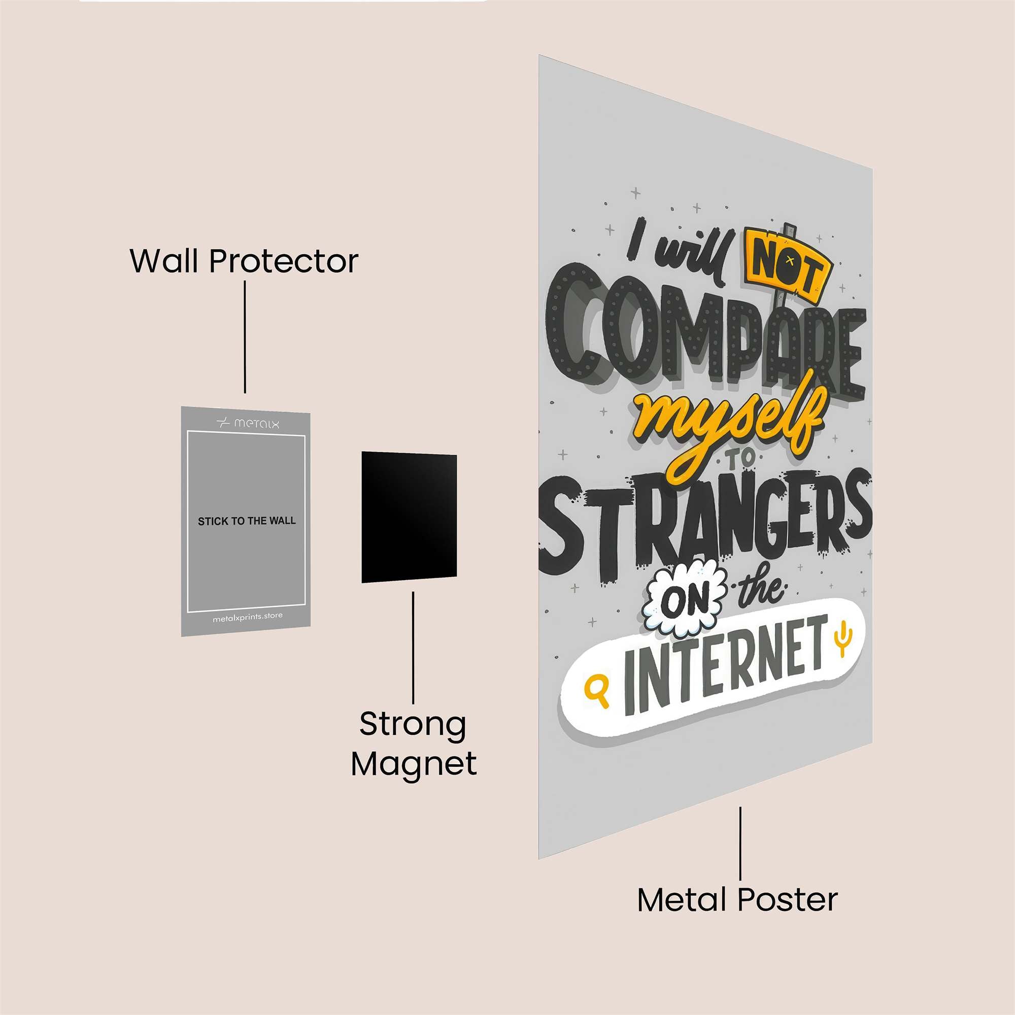 Self-Compassion Safe Wall Magnetic / M