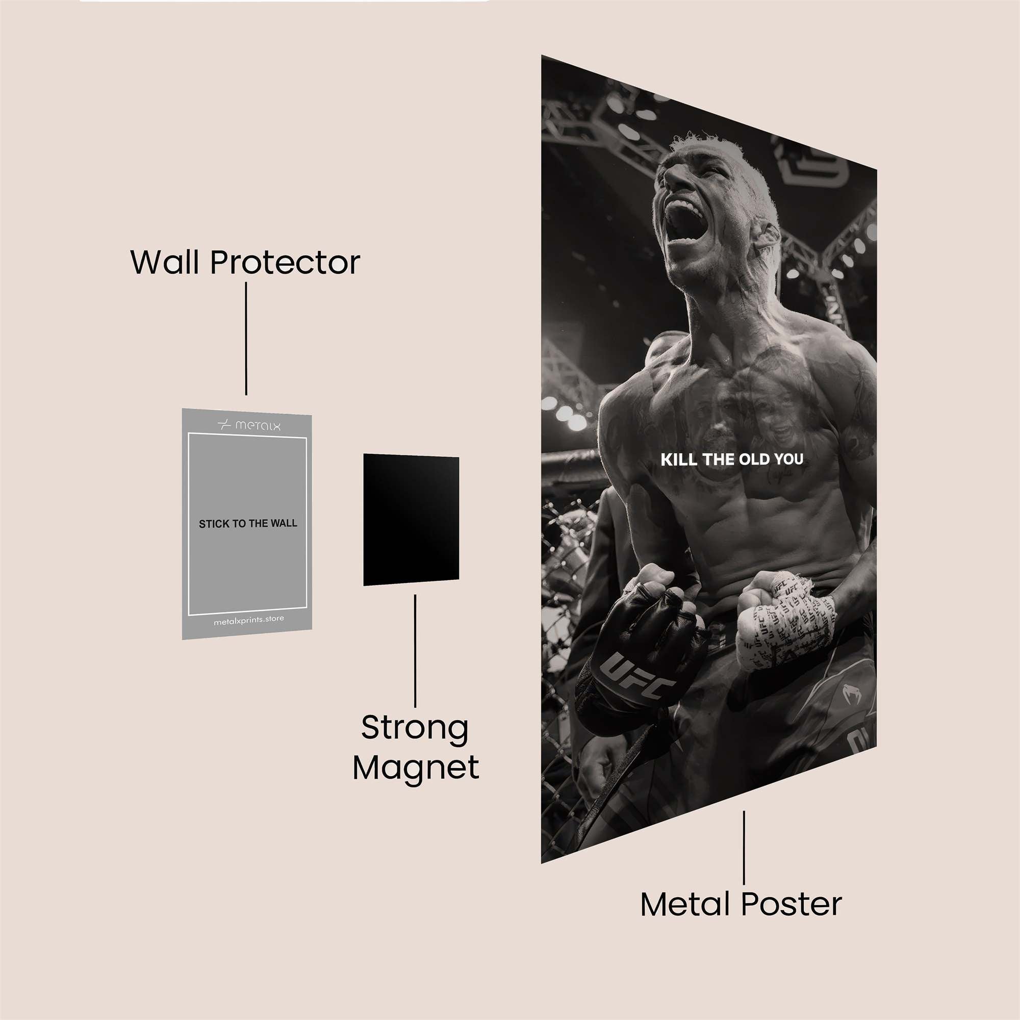 Masvidal Roars Safe Wall Magnetic / M