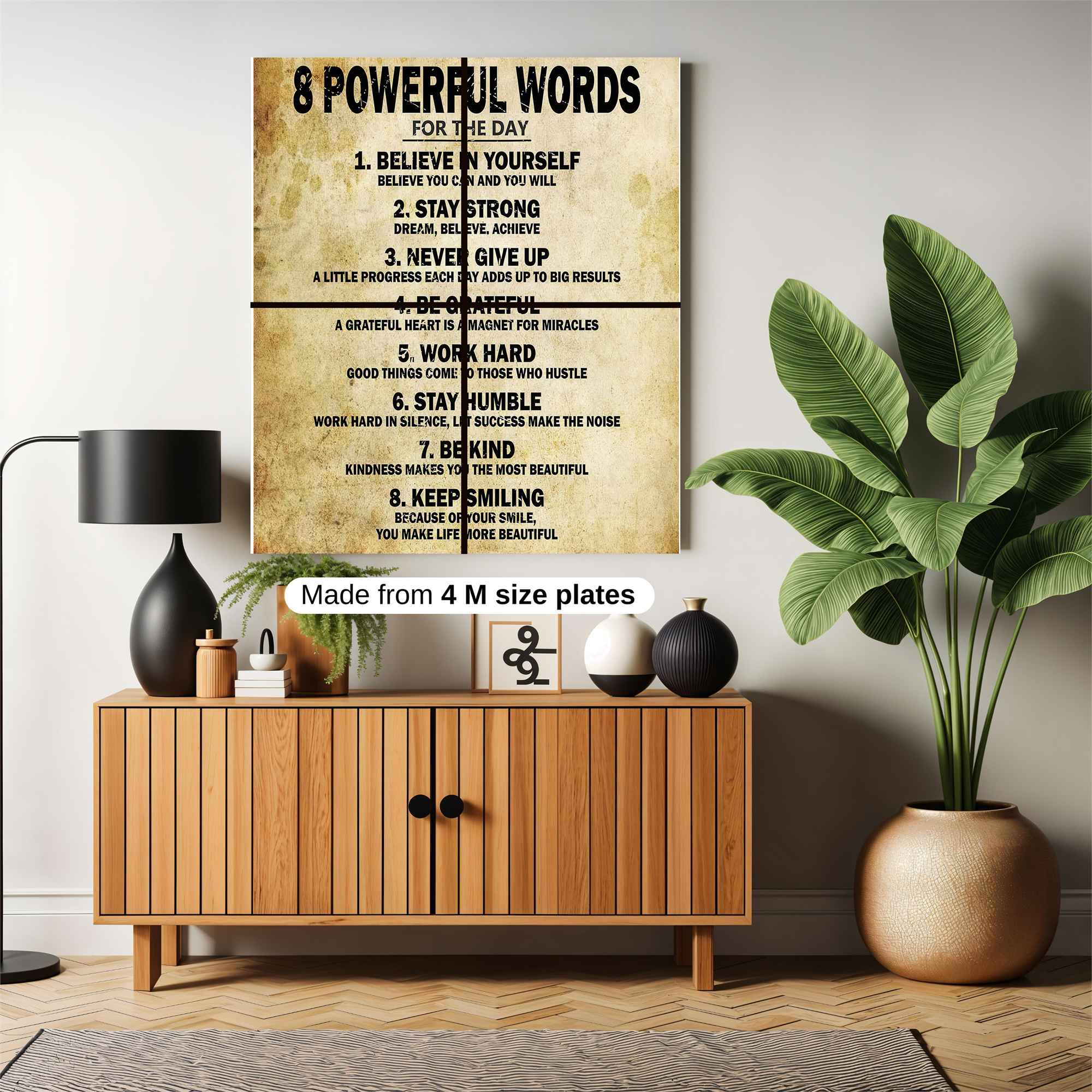 Inspirational Words Safe Wall Magnetic / M