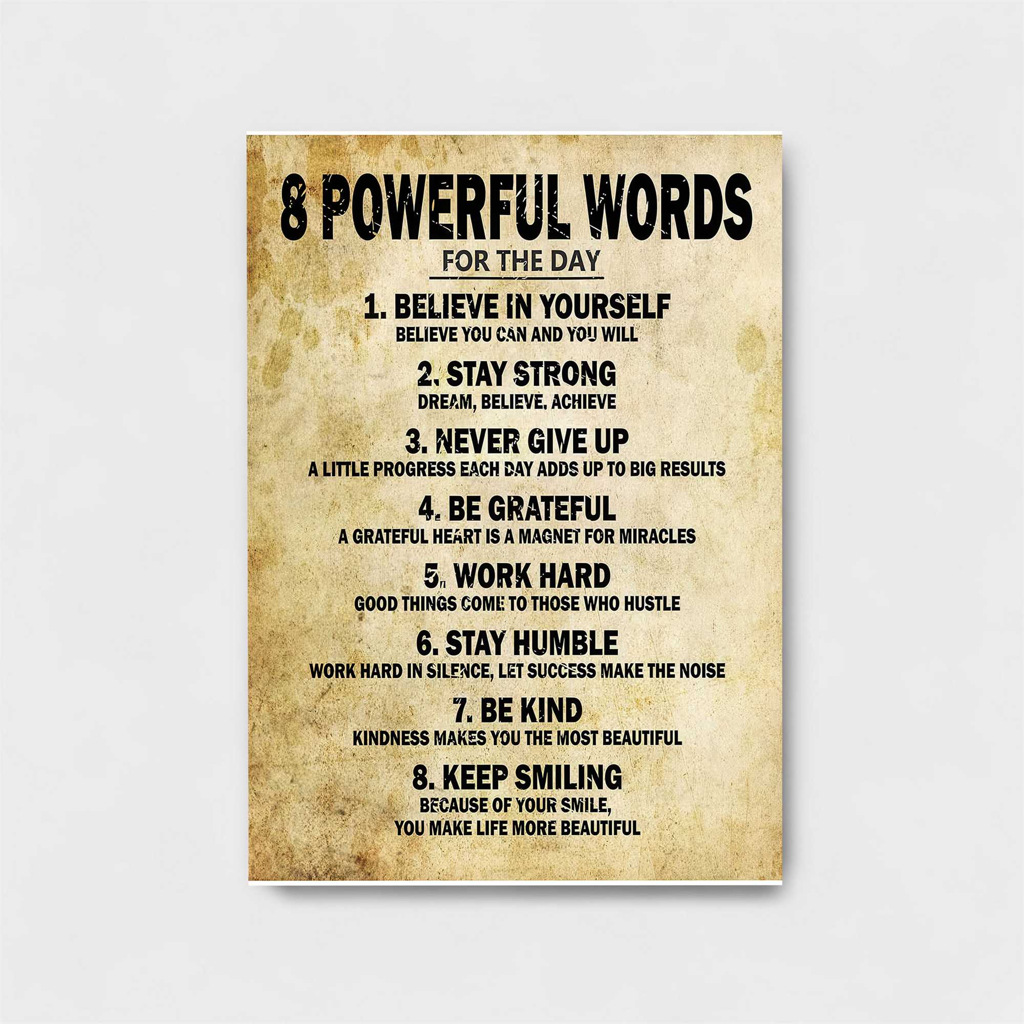 Inspirational Words Safe Wall Magnetic / M