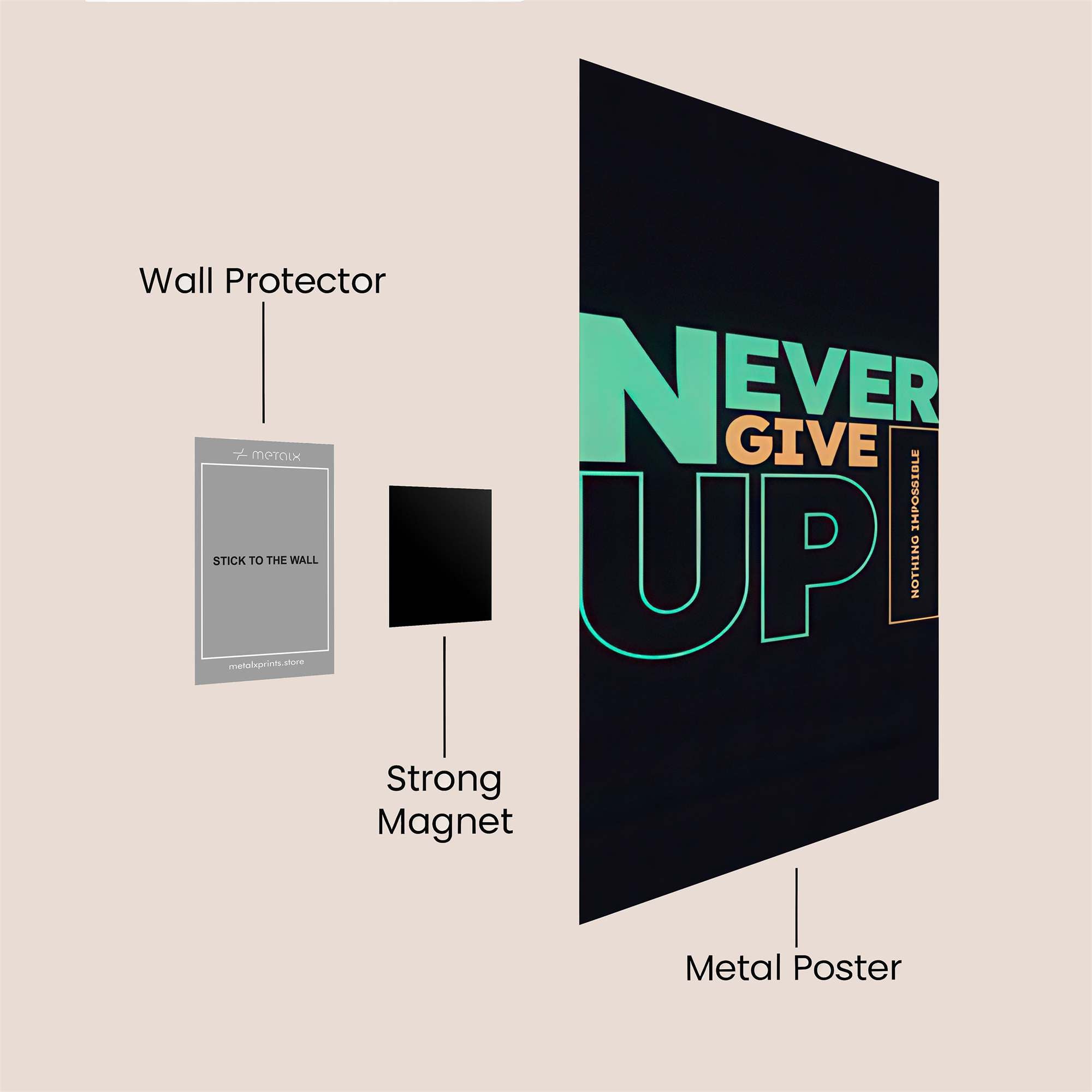 Motivation Unleashed Safe Wall Magnetic / M