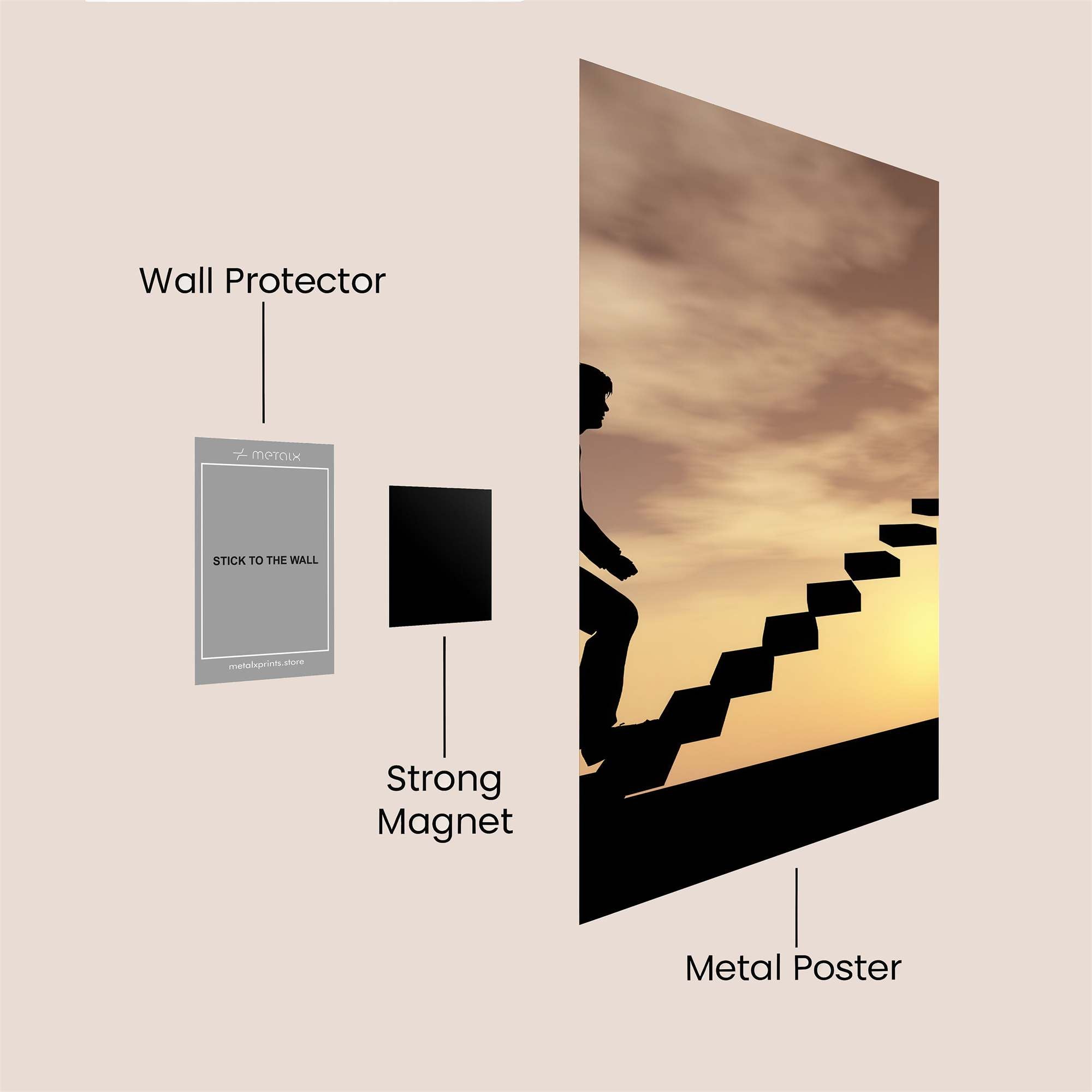 Career Ascent Safe Wall Magnetic / M