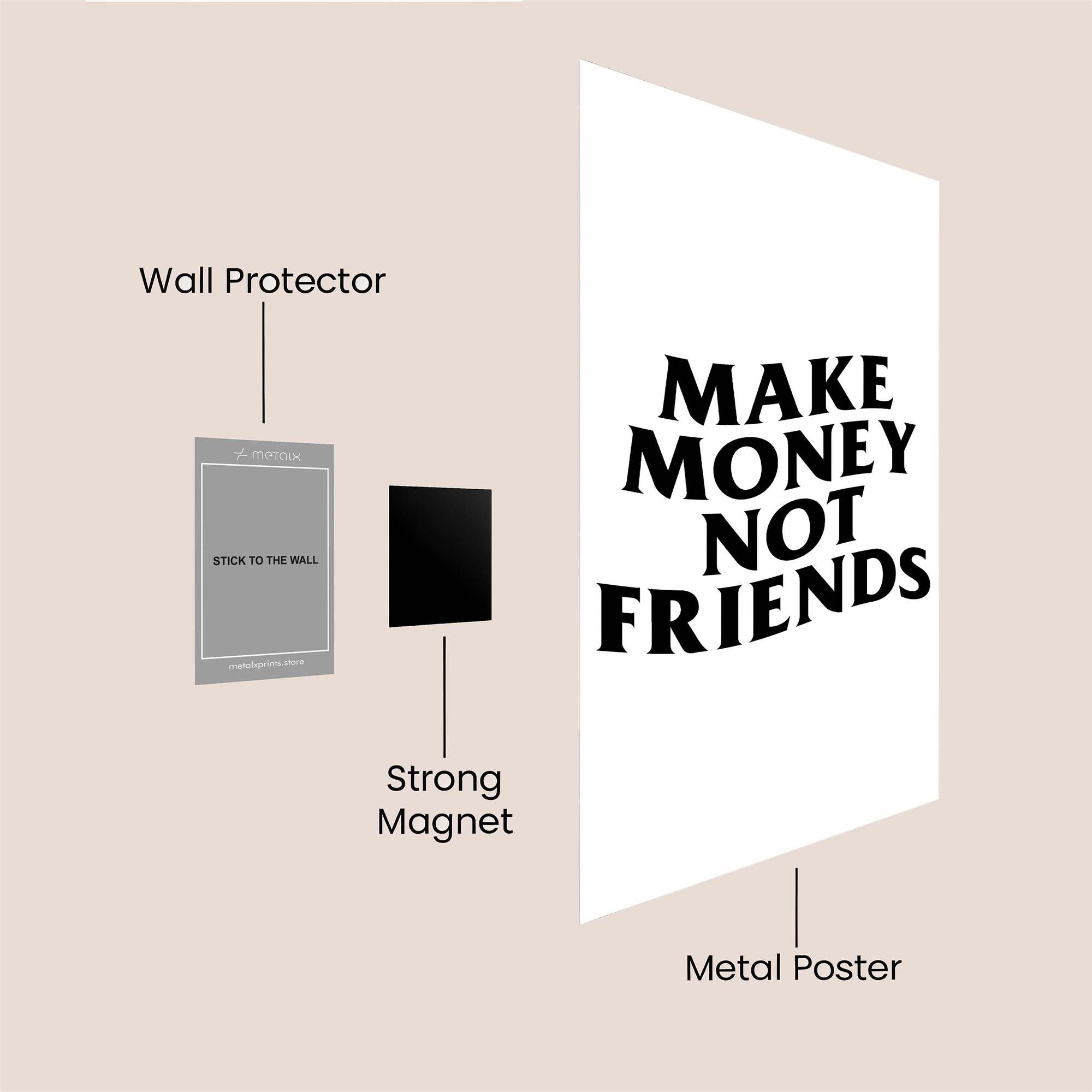 Money Mantra Safe Wall Magnetic / M