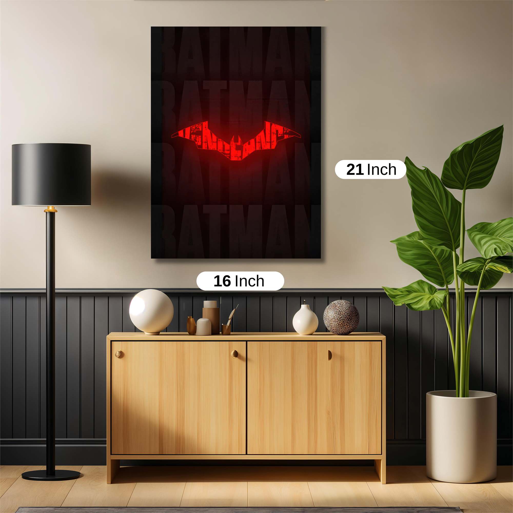Batman Brooding Safe Wall Magnetic / M