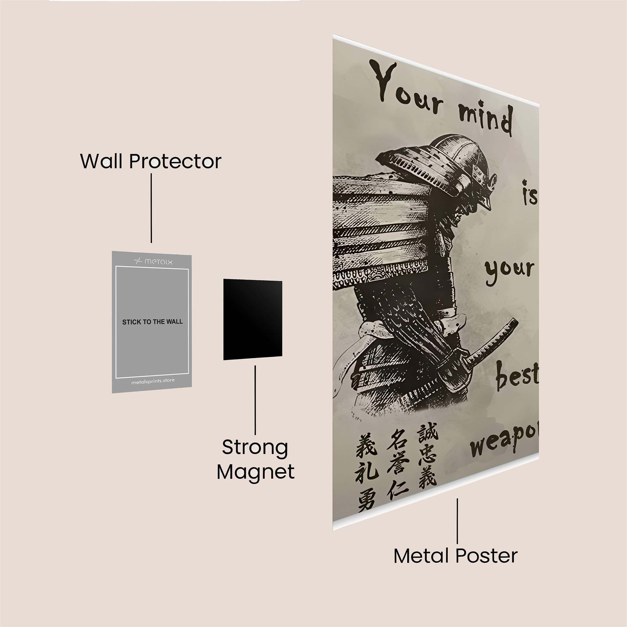 Samurai Serenity Safe Wall Magnetic / M