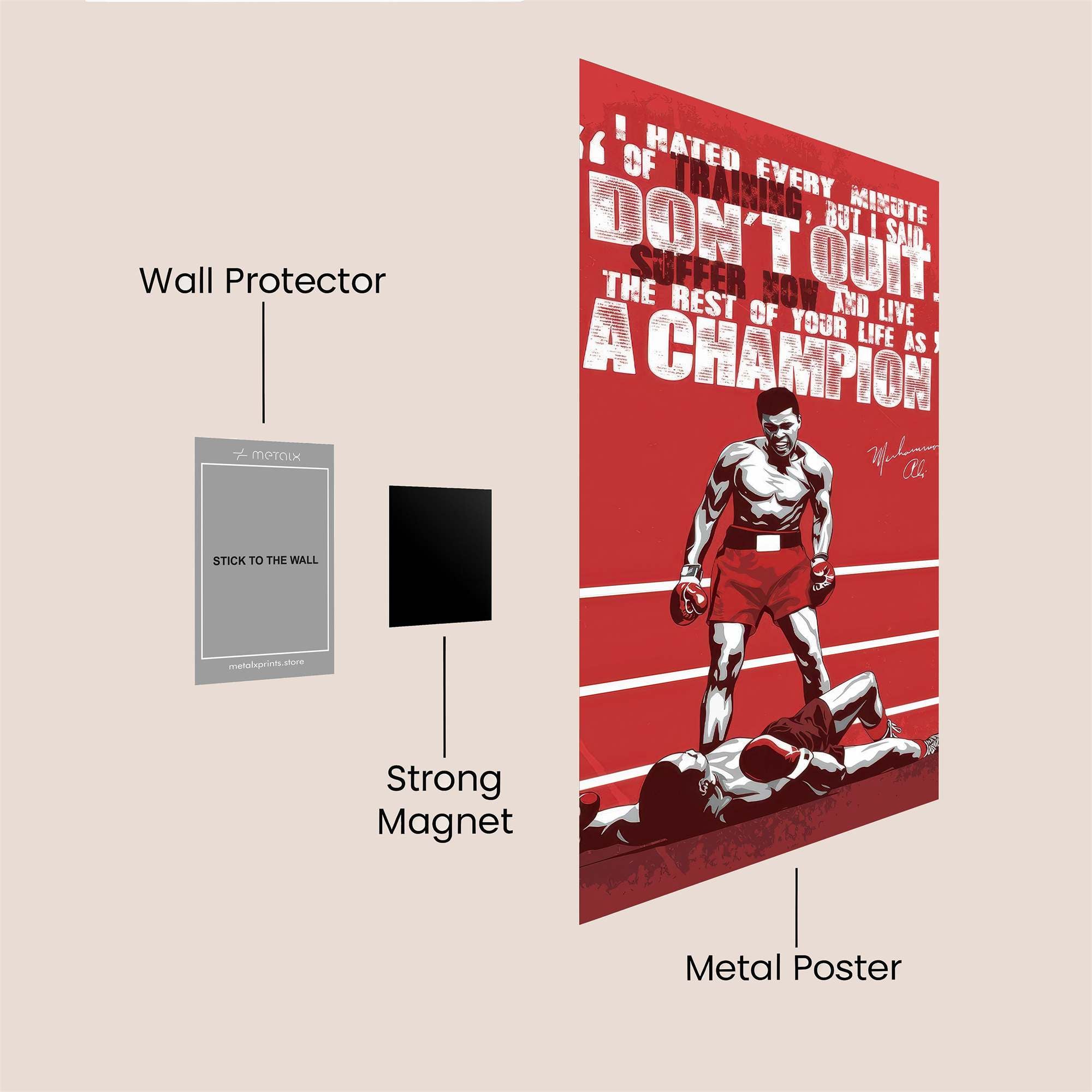 Ali Triumphant Safe Wall Magnetic / M