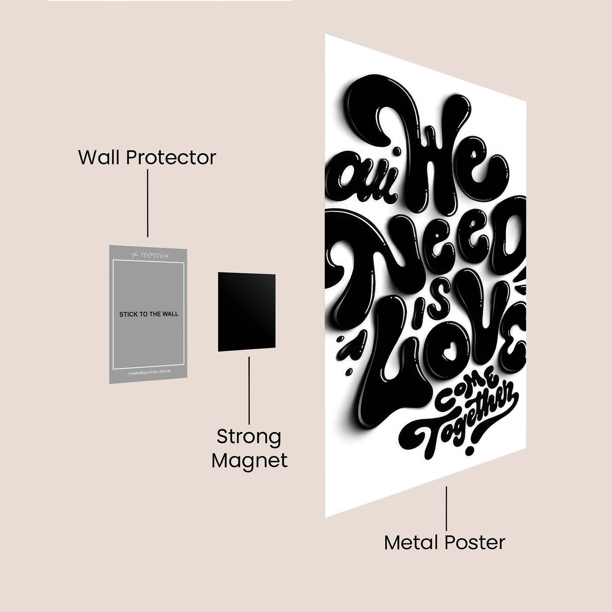 Love United Safe Wall Magnetic / M