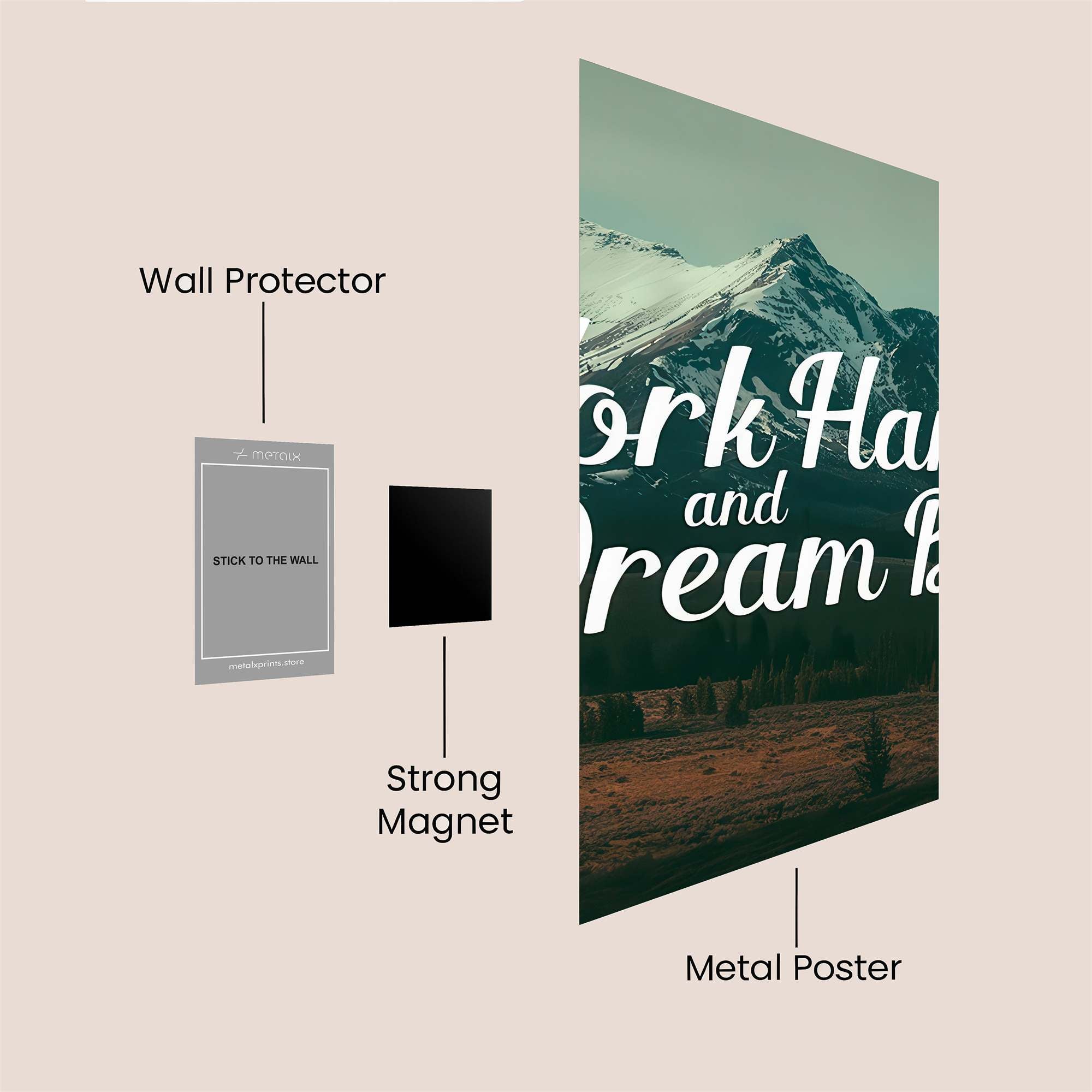 Mountainous Ambition Safe Wall Magnetic / M