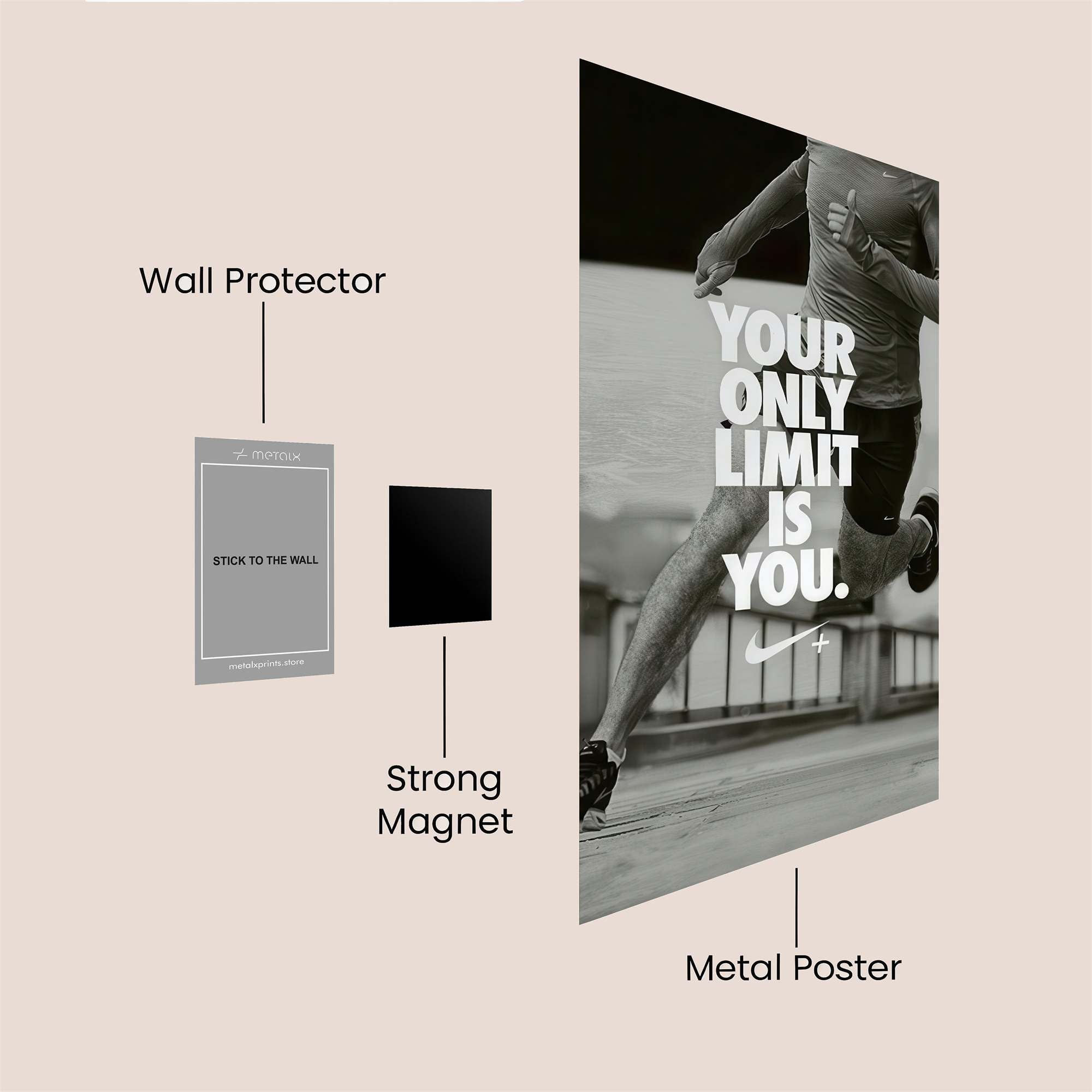 Runner's Resolve Safe Wall Magnetic / M