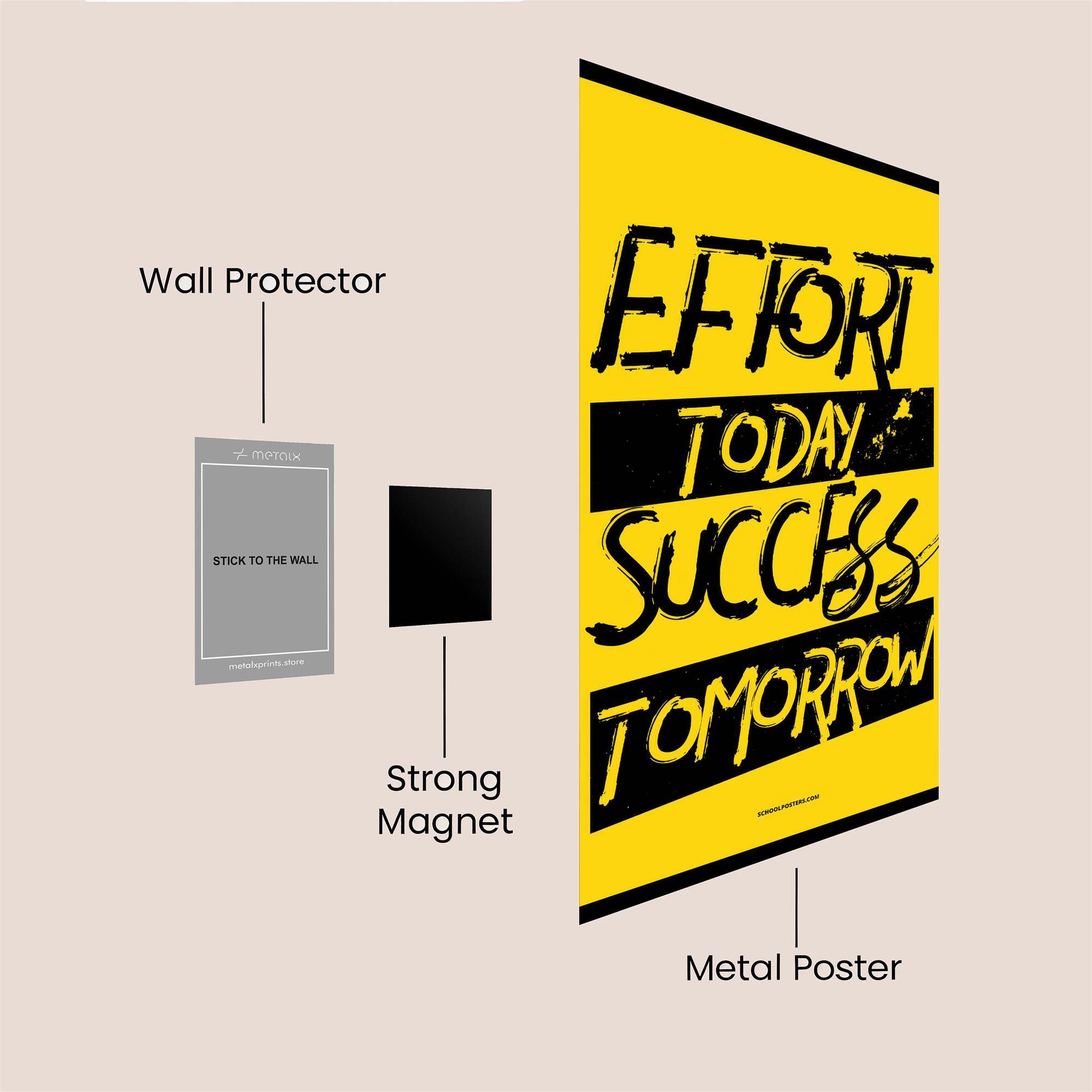 Effort Unleashed Safe Wall Magnetic / M