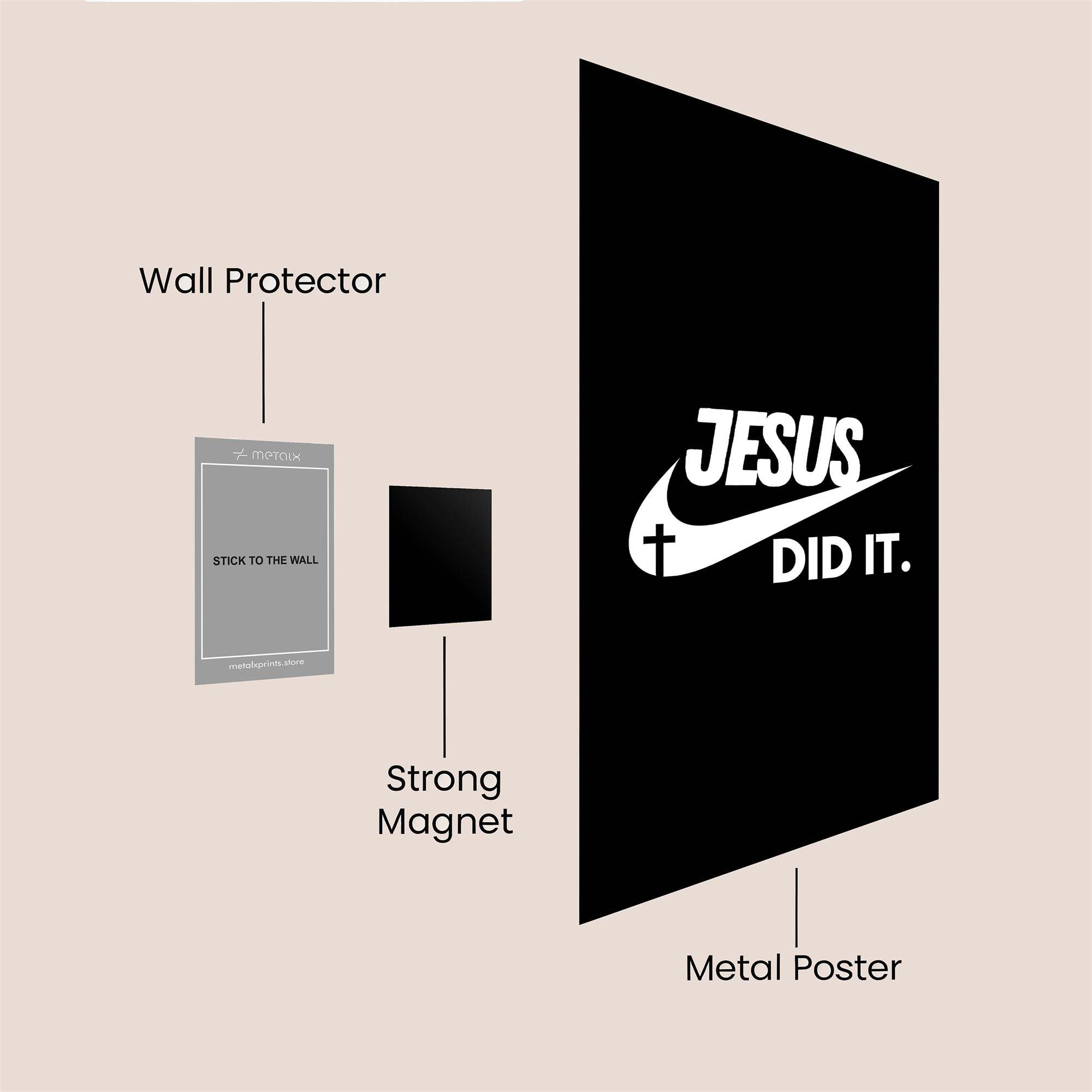 Jesus Triumphant Safe Wall Magnetic / M