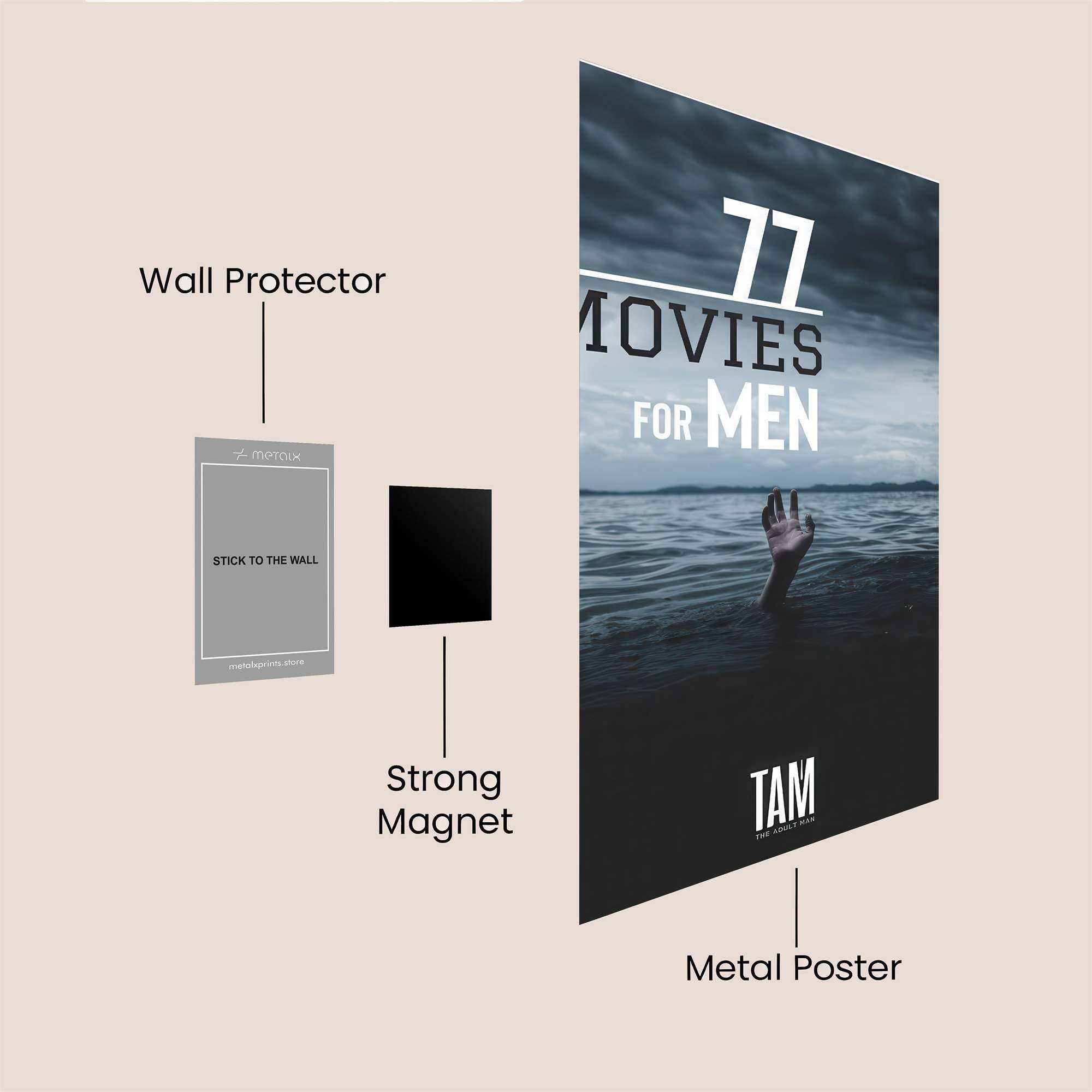 Desperate Drown Safe Wall Magnetic / M