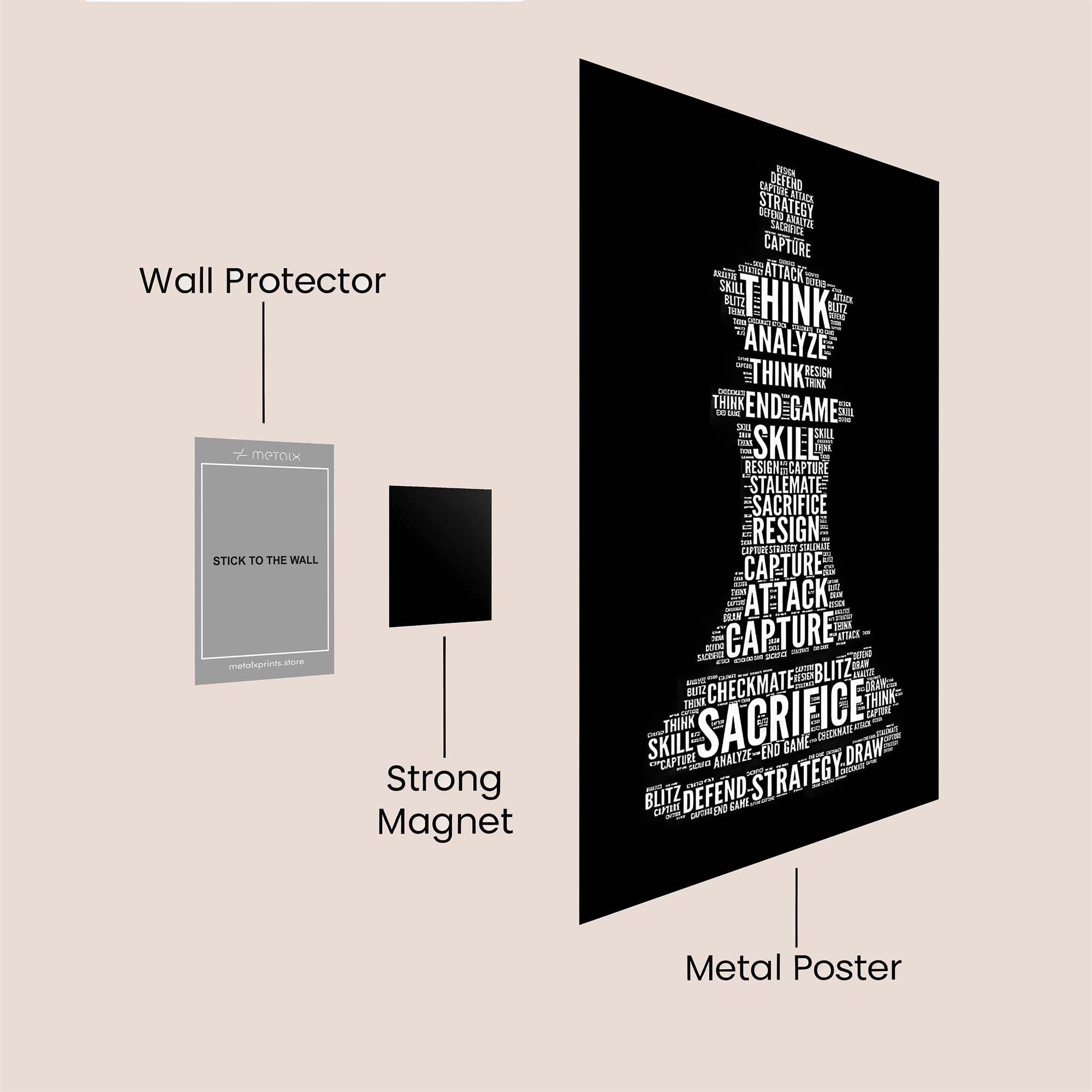 Chess Mastermind Safe Wall Magnetic / M