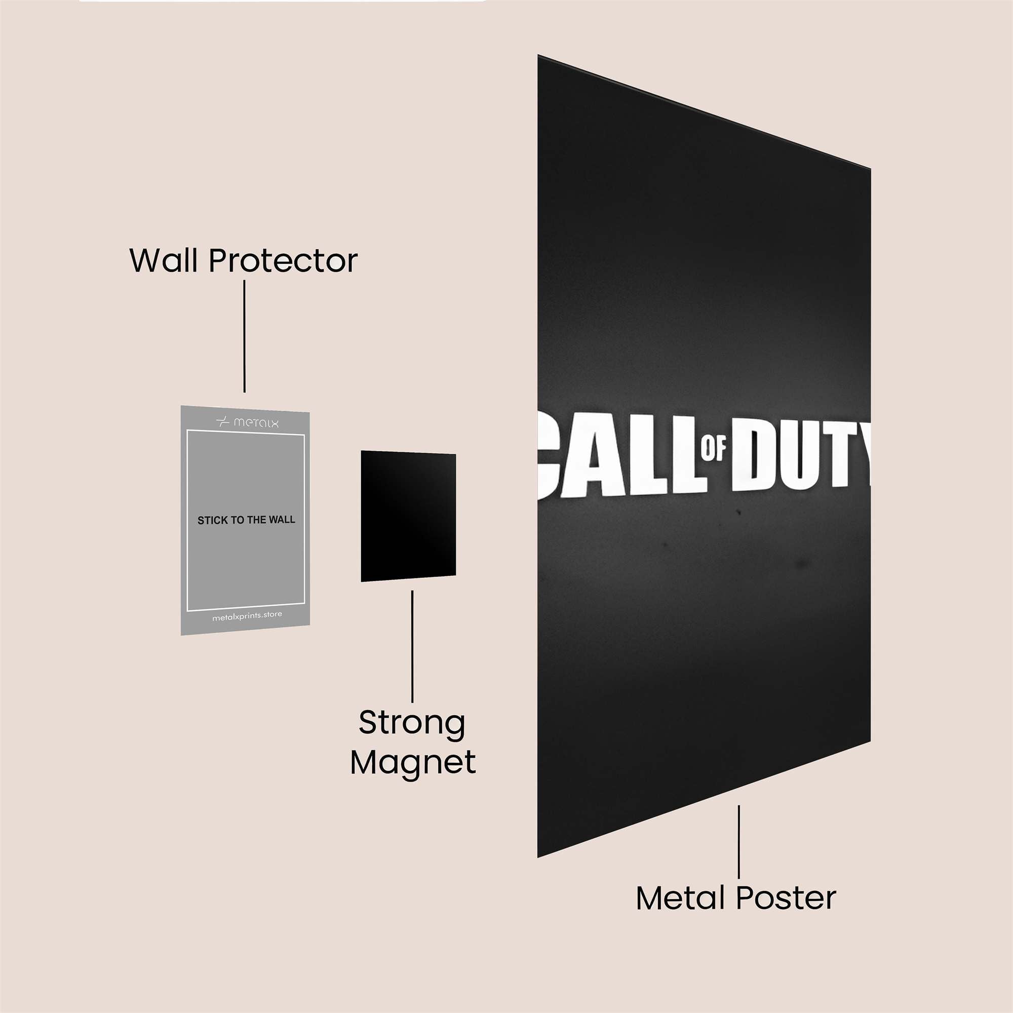 Duty Unleashed Safe Wall Magnetic / M