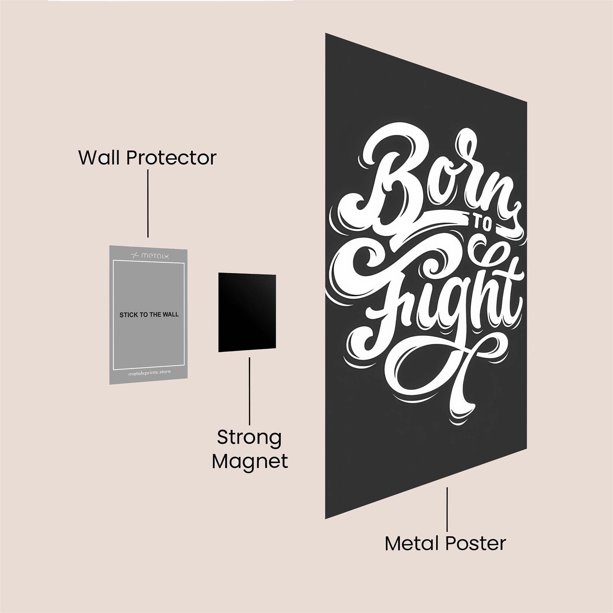 Fight Unbound Safe Wall Magnetic / M