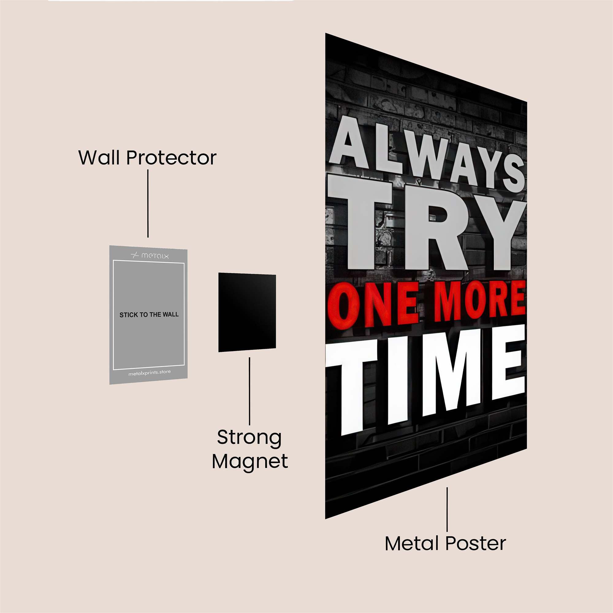 Effort Unleashed Safe Wall Magnetic / M