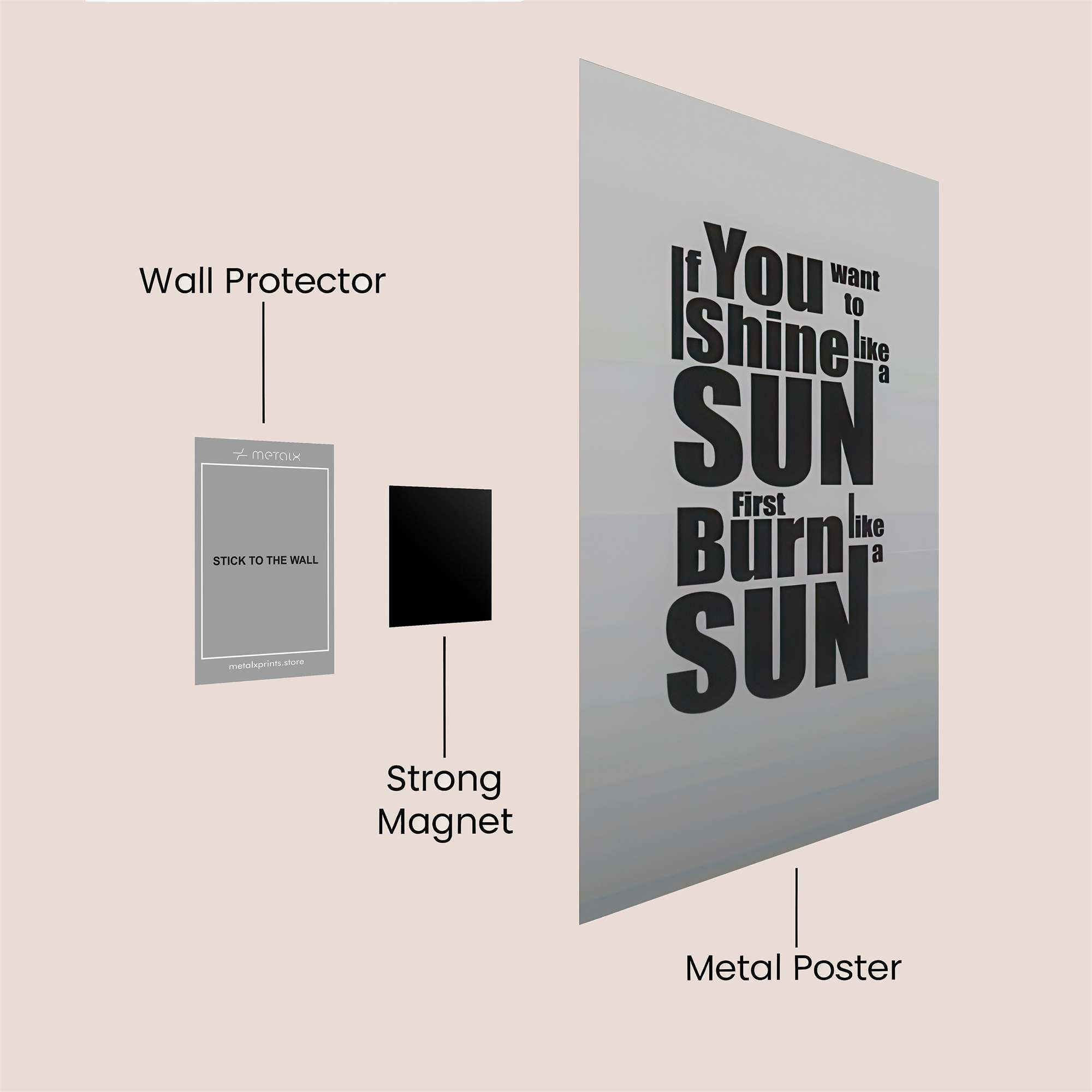 Sun Ignite Safe Wall Magnetic / M