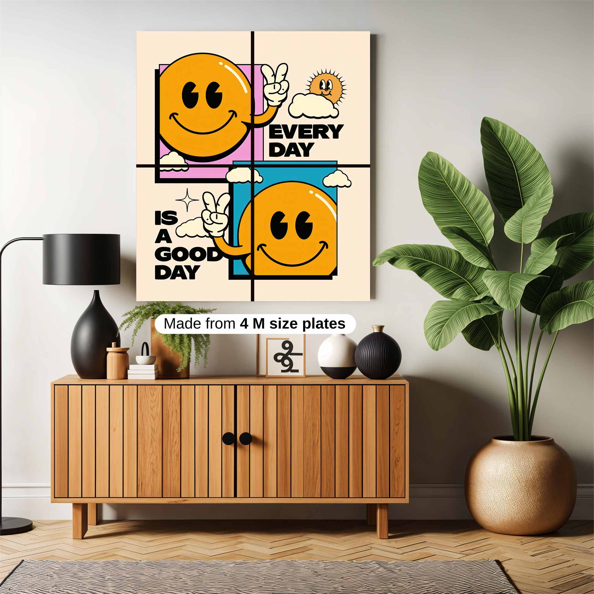 Smiley Serenity Safe Wall Magnetic / M