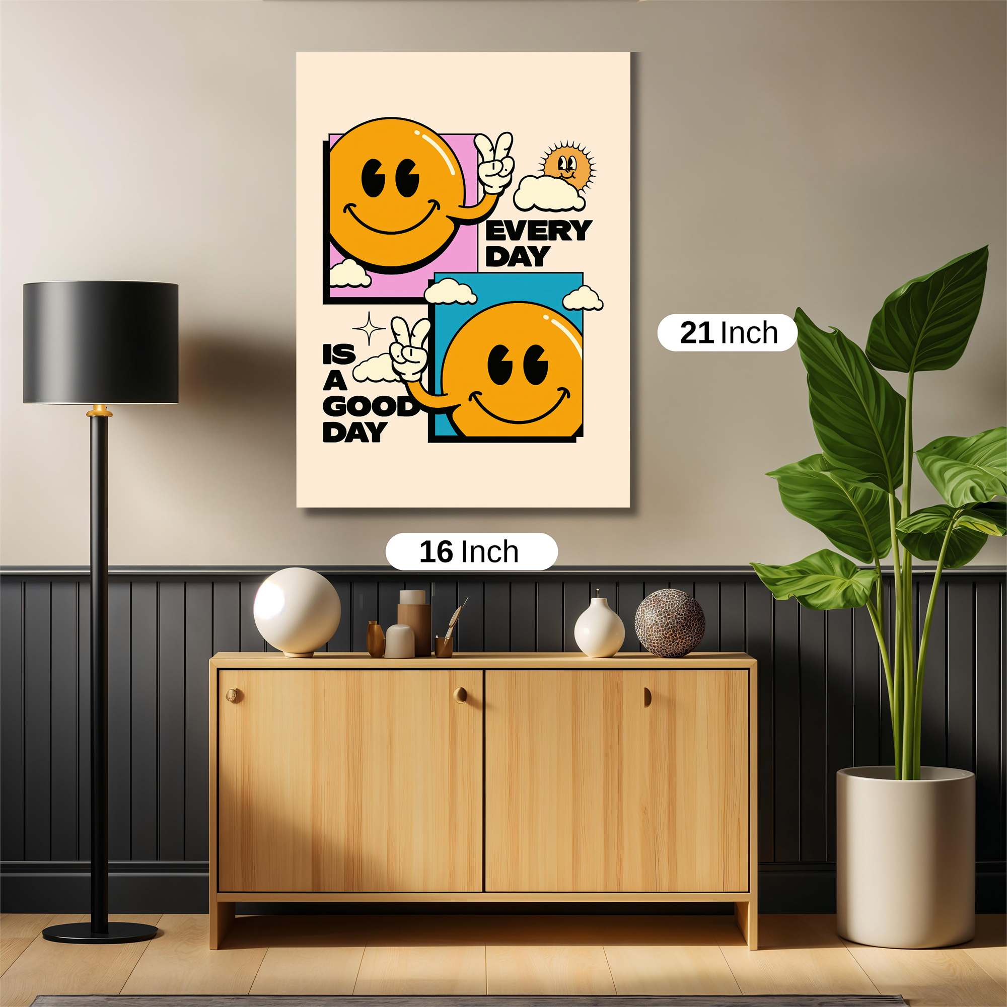 Smiley Serenity Safe Wall Magnetic / M