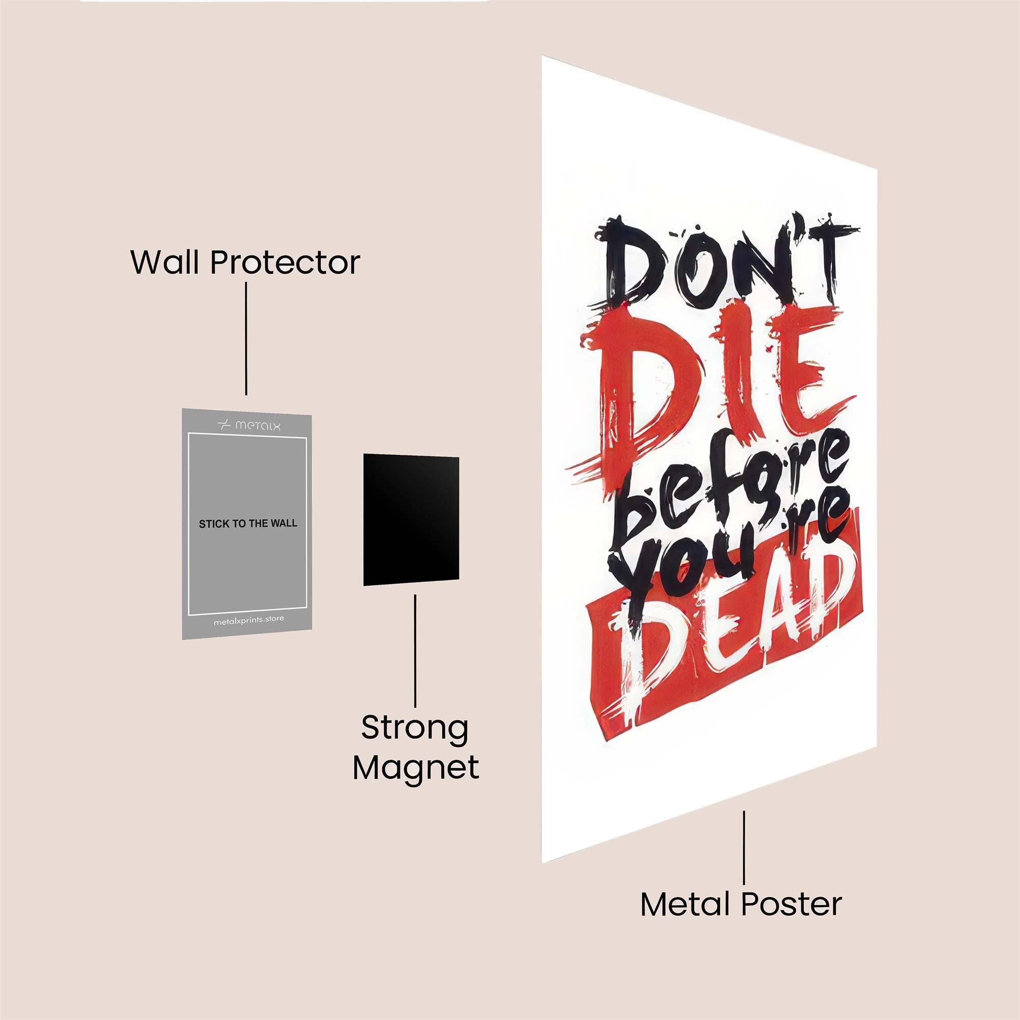 Live Boldly Safe Wall Magnetic / M