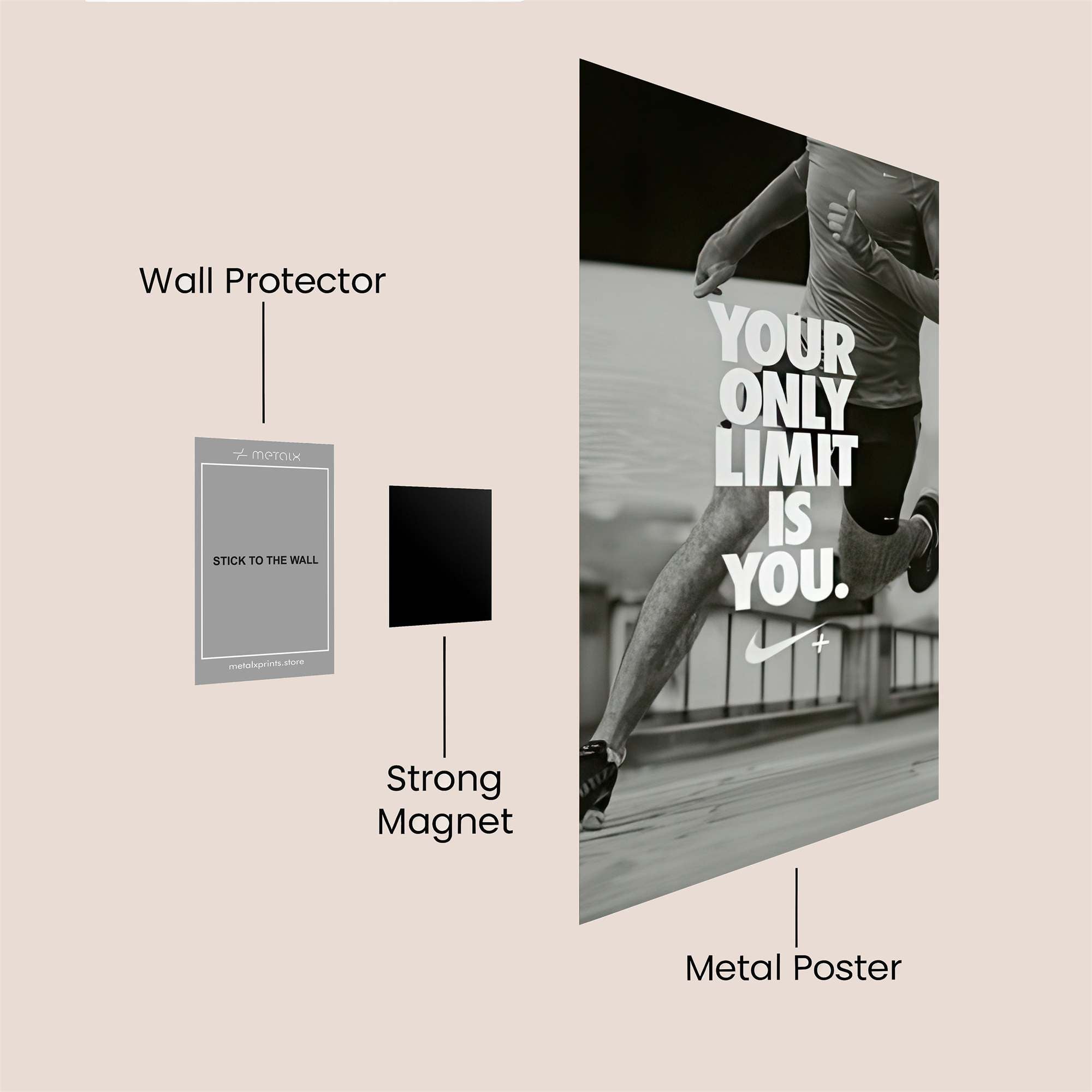 Runner's Resolve Safe Wall Magnetic / M