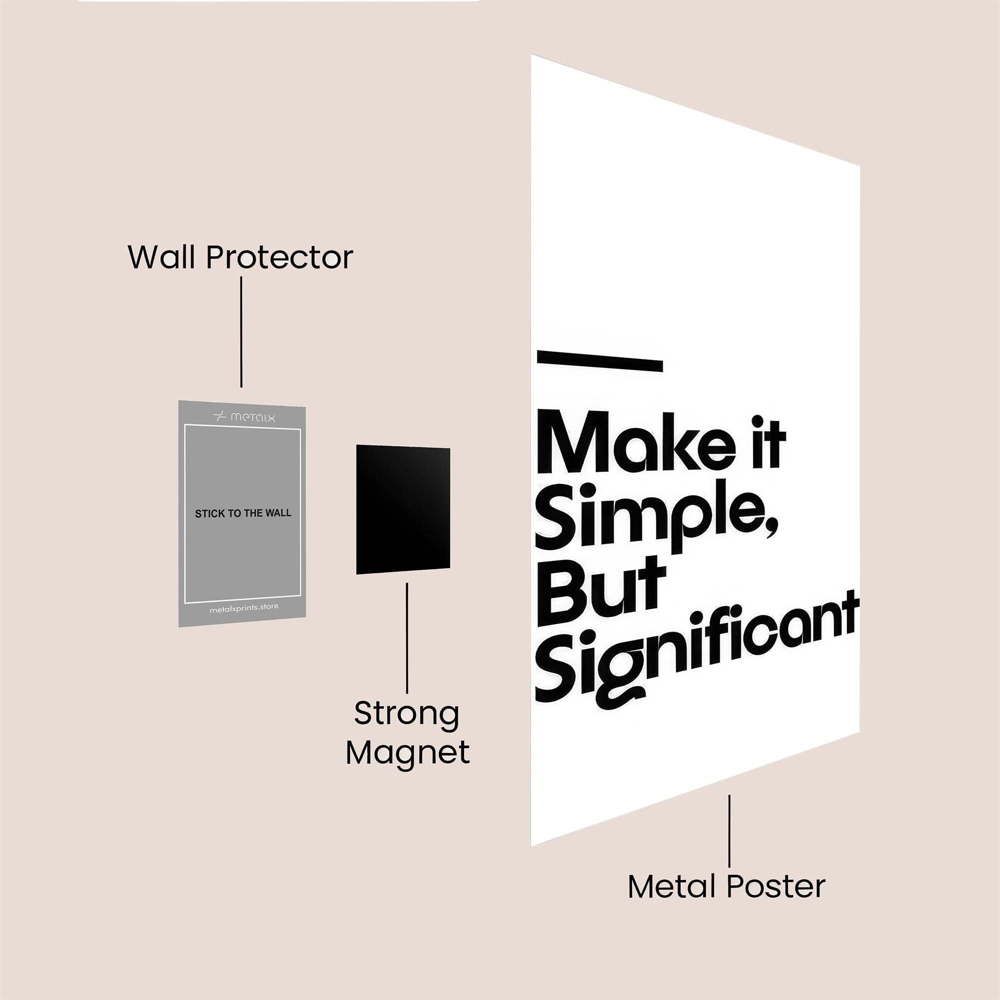 Quote Zen Safe Wall Magnetic / M