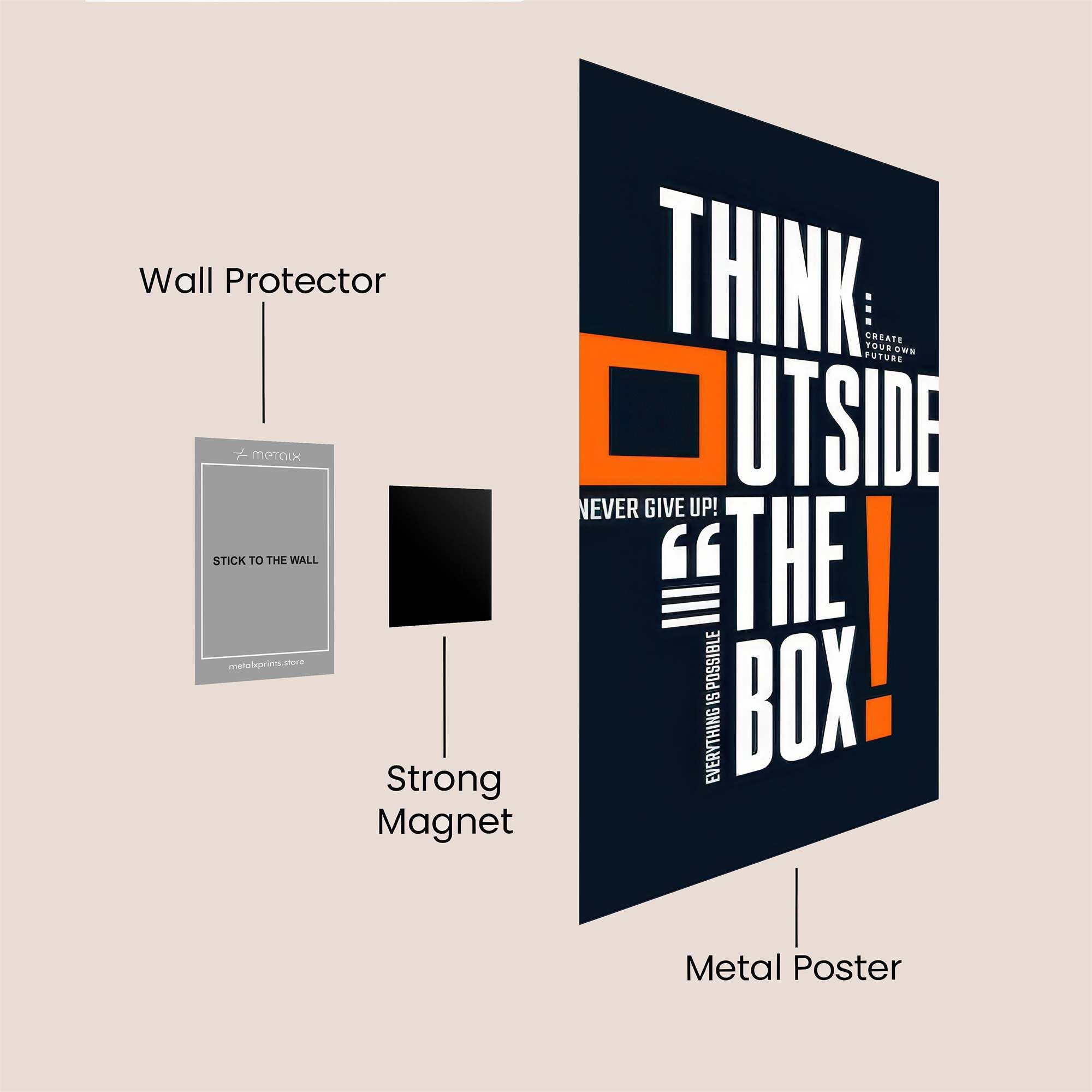 Think Vibrant Safe Wall Magnetic / M