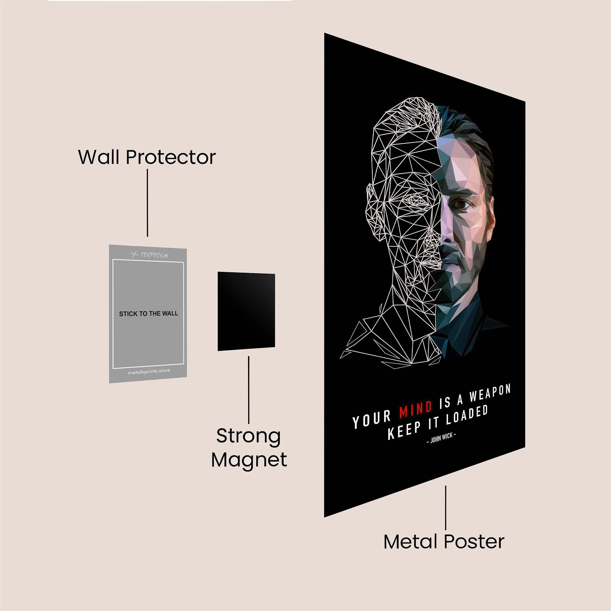 Wick Wired Safe Wall Magnetic / M