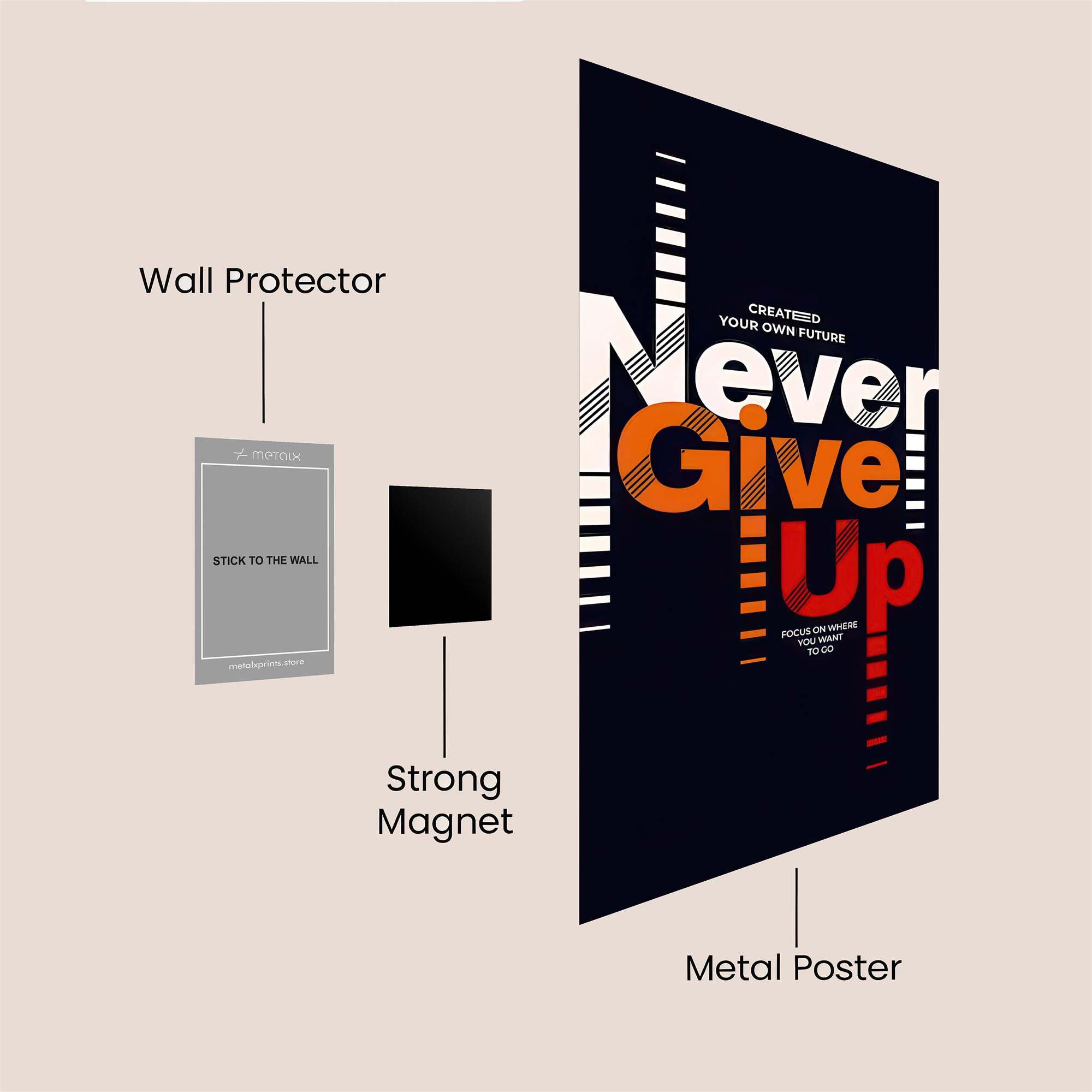 Never Jubilant Safe Wall Magnetic / M