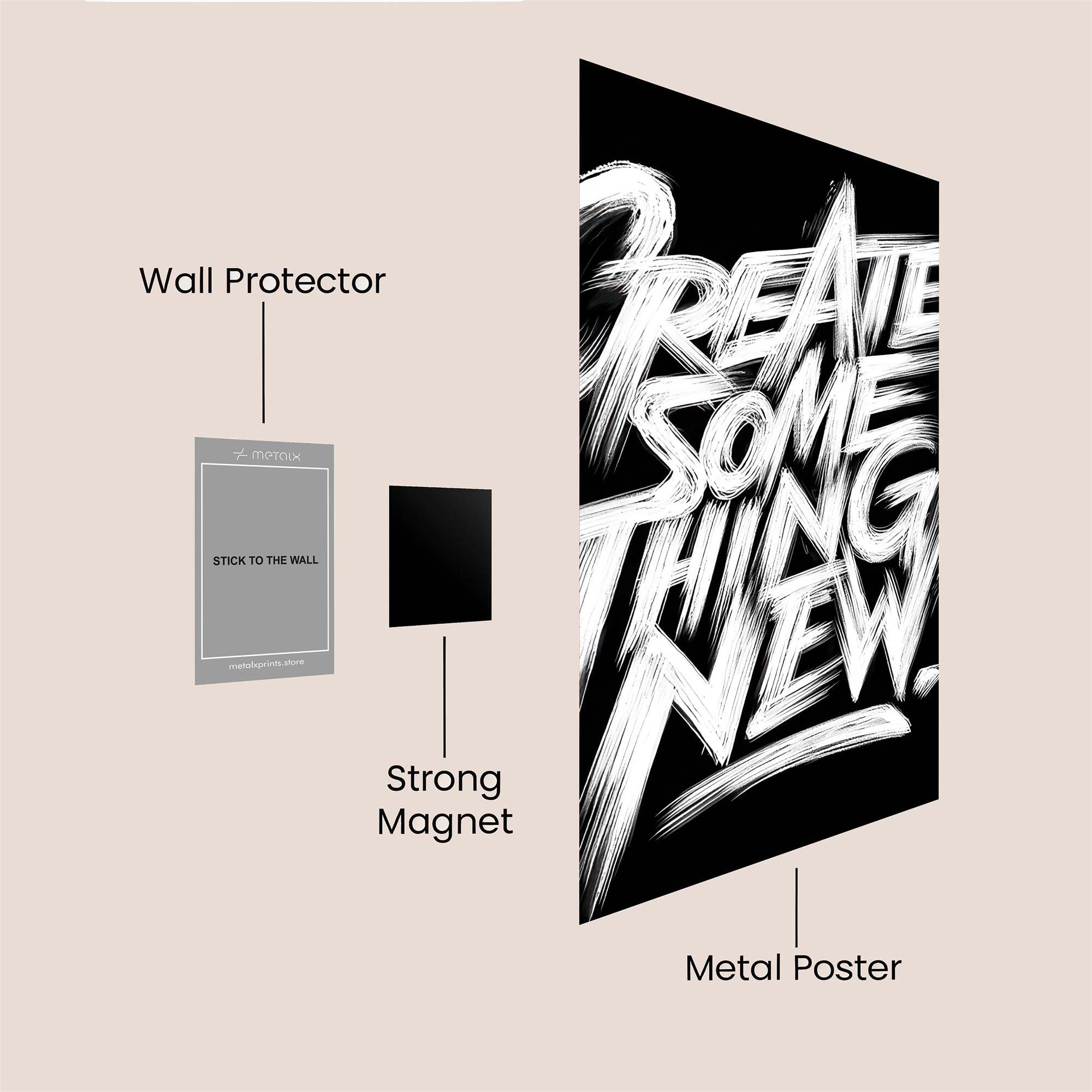 Create Vibrant Safe Wall Magnetic / M