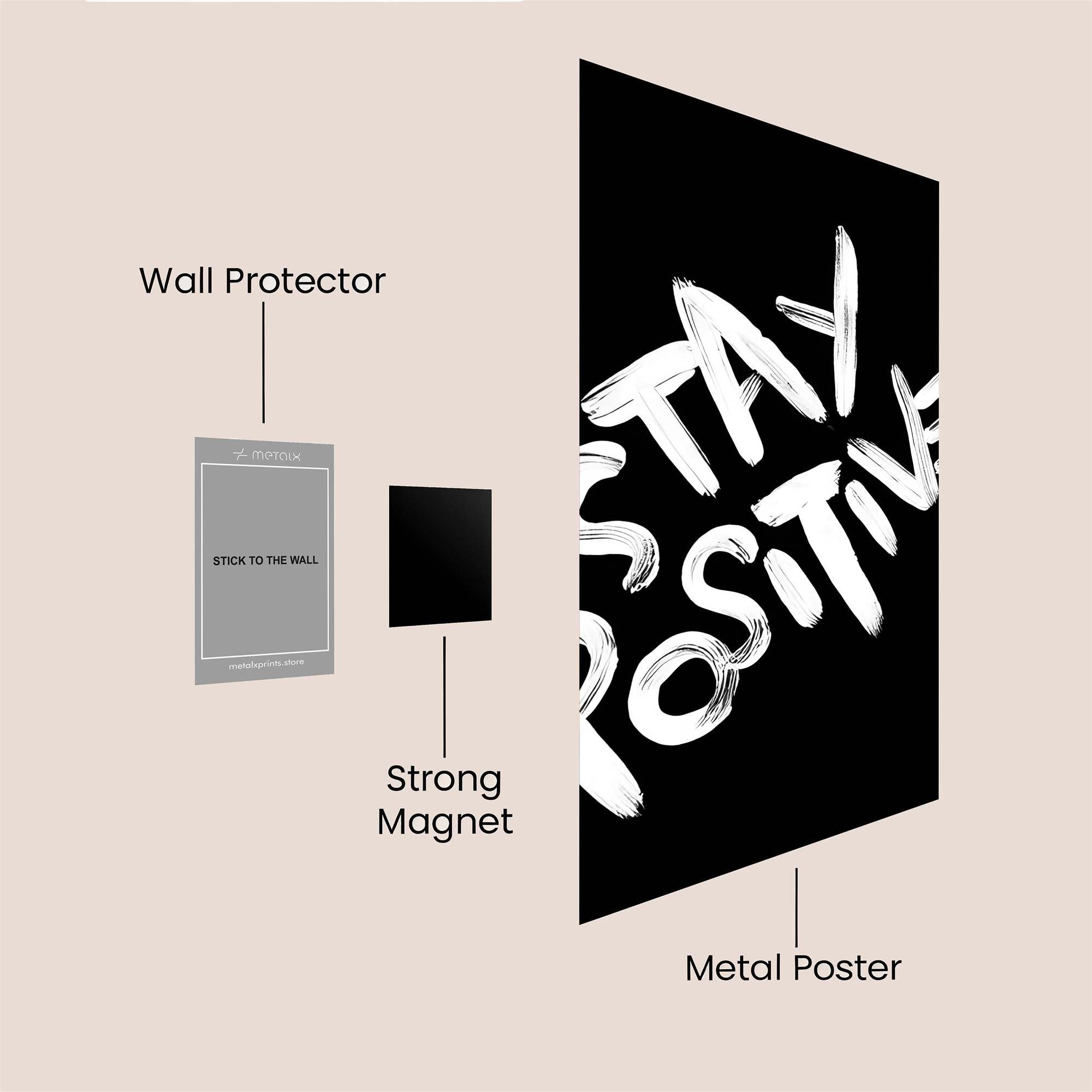 Stay Radiant Safe Wall Magnetic / M