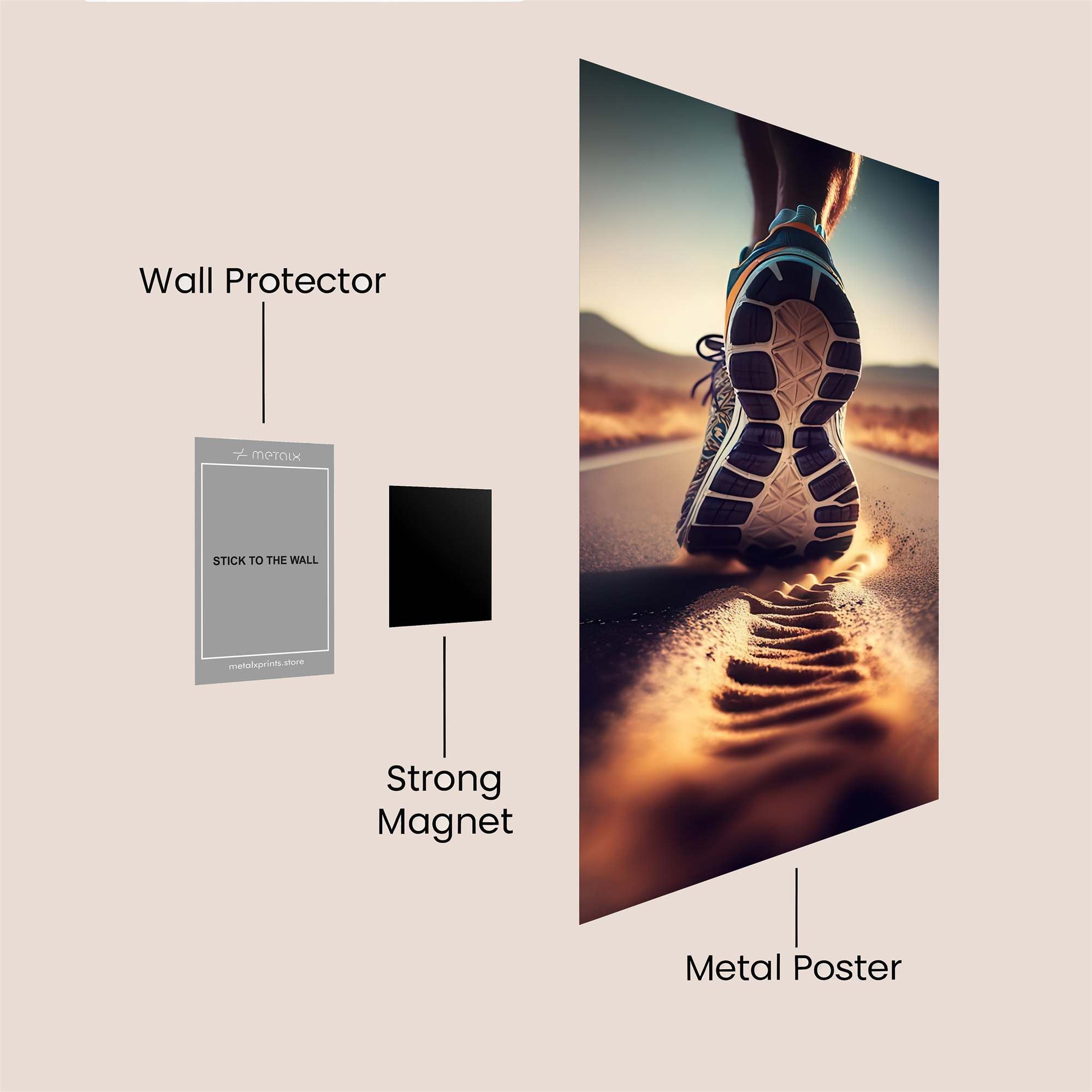 Stride Serenity Safe Wall Magnetic / M