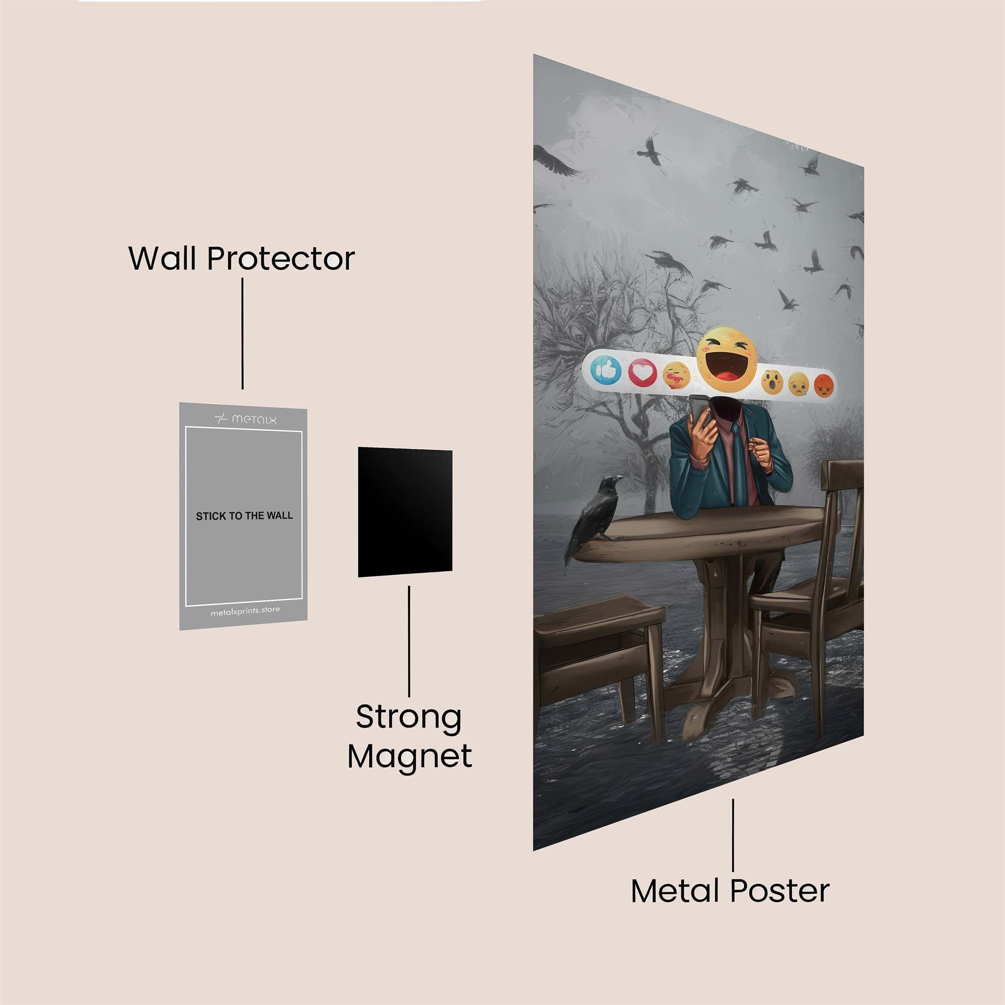 Crowd Elation Safe Wall Magnetic / M