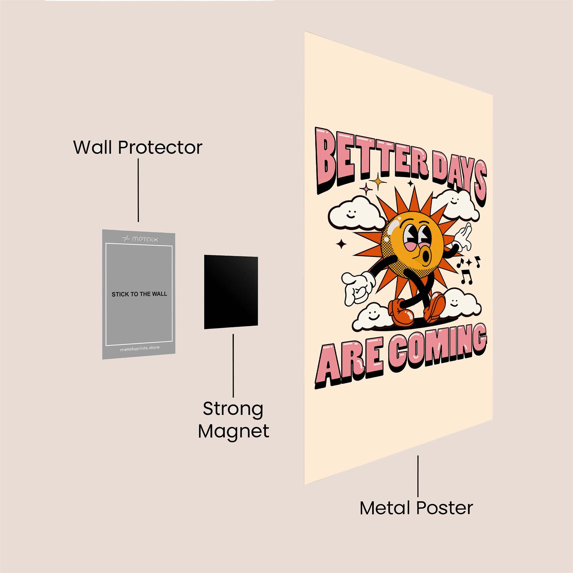 Sunny Optimism Safe Wall Magnetic / M