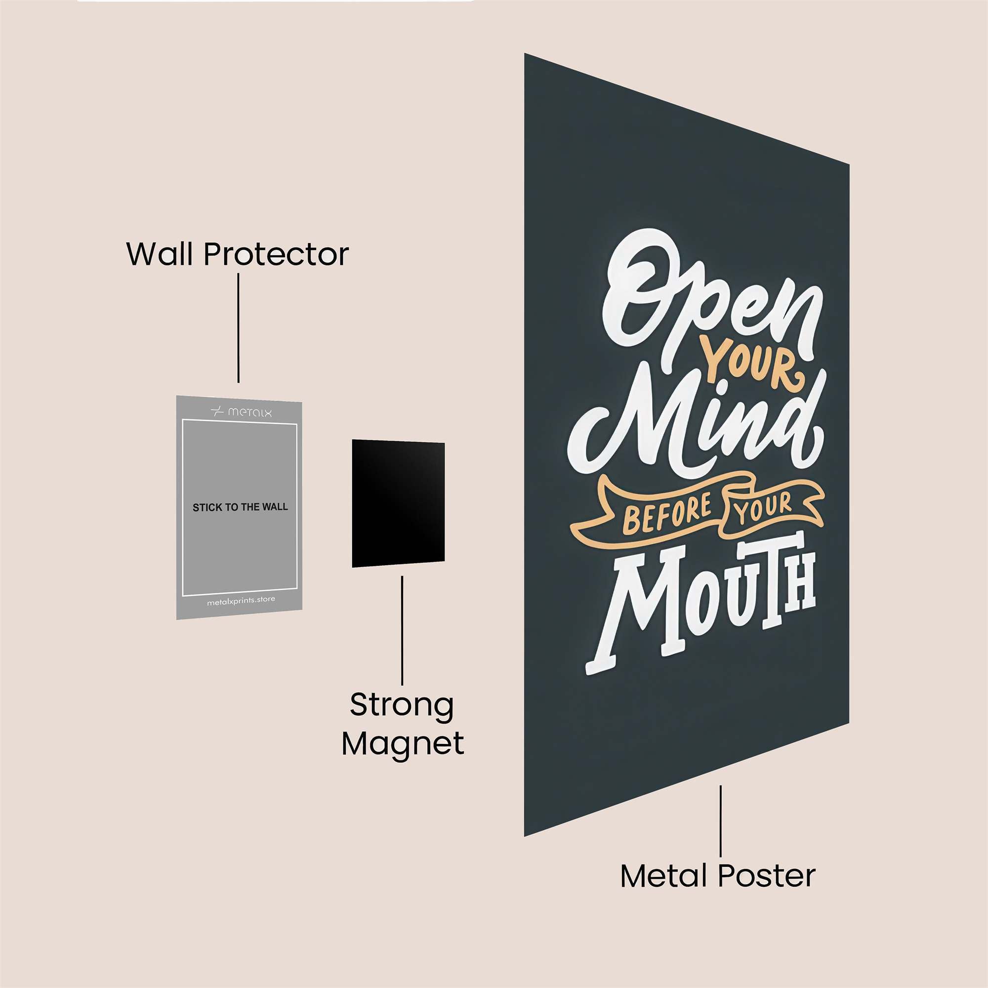 Mindful Whisper Safe Wall Magnetic / M