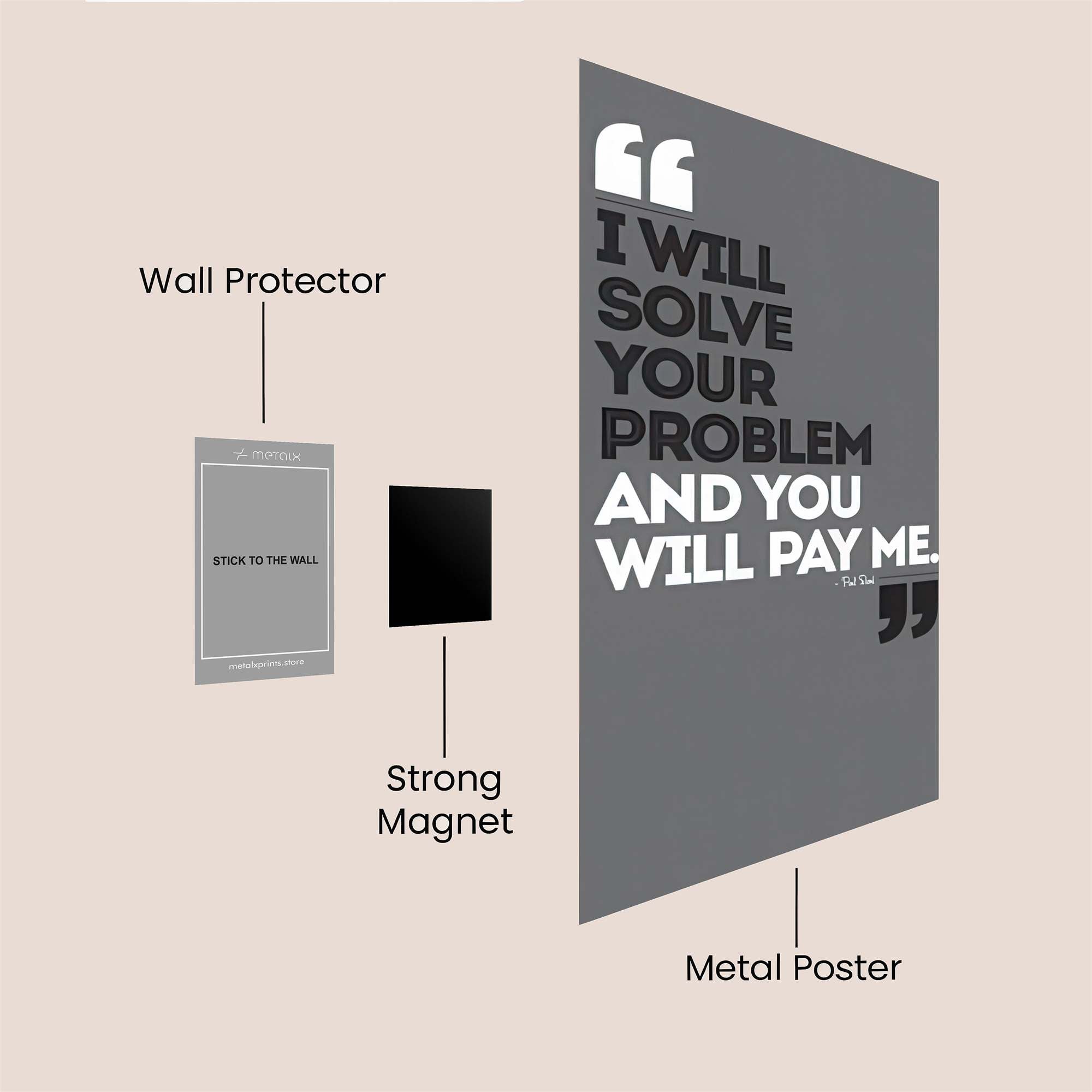 Quote Enigma Safe Wall Magnetic / M