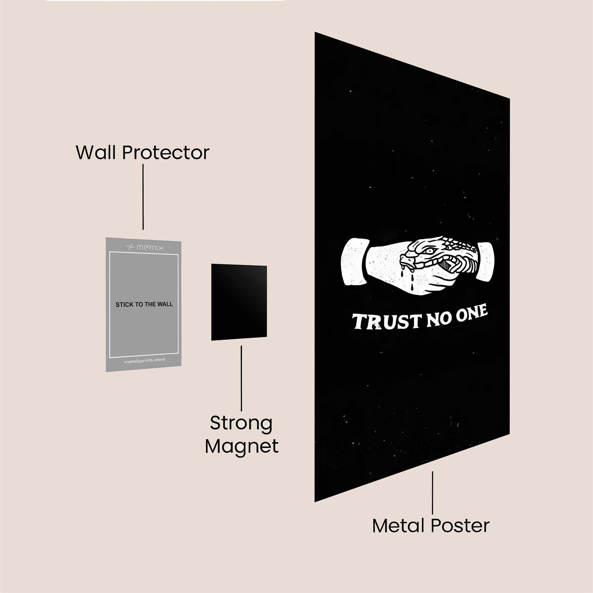 Snake Betrayal Safe Wall Magnetic / M