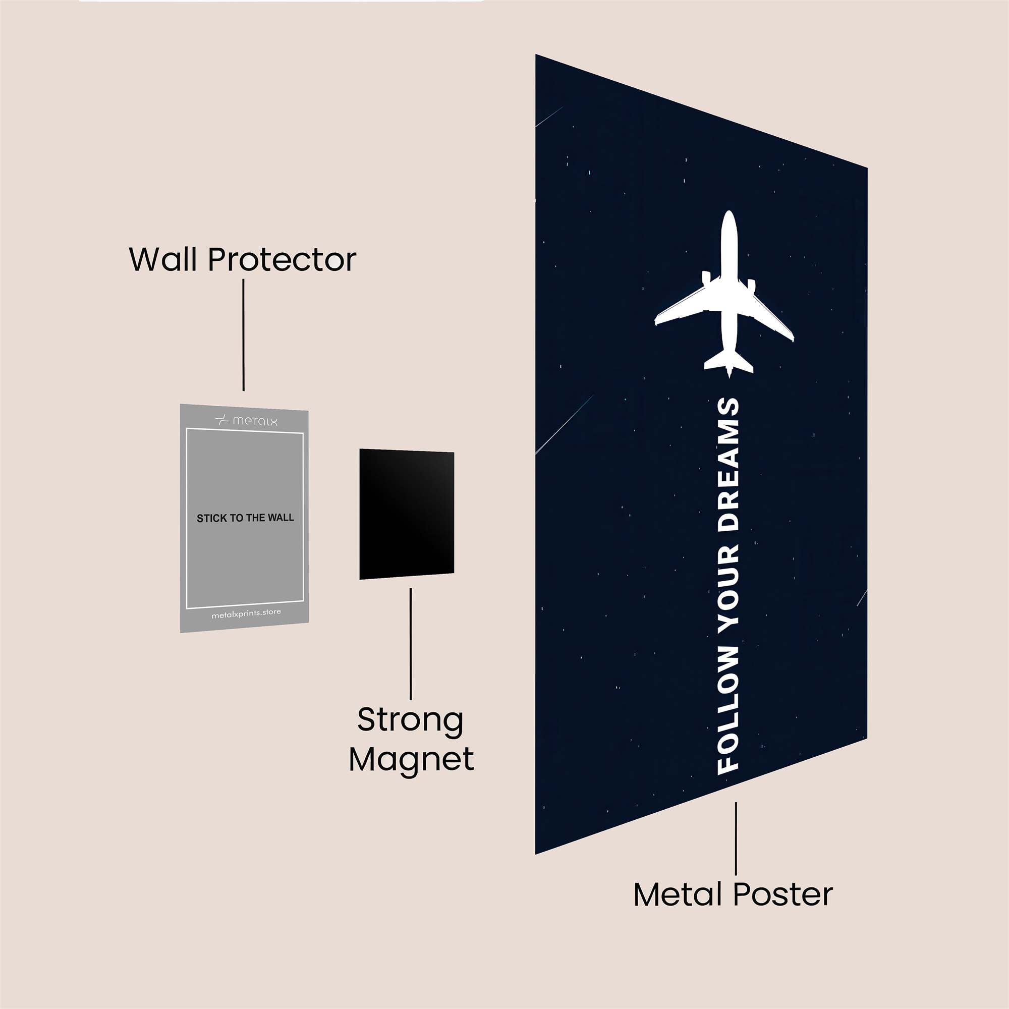 Flight Whisper Safe Wall Magnetic / M