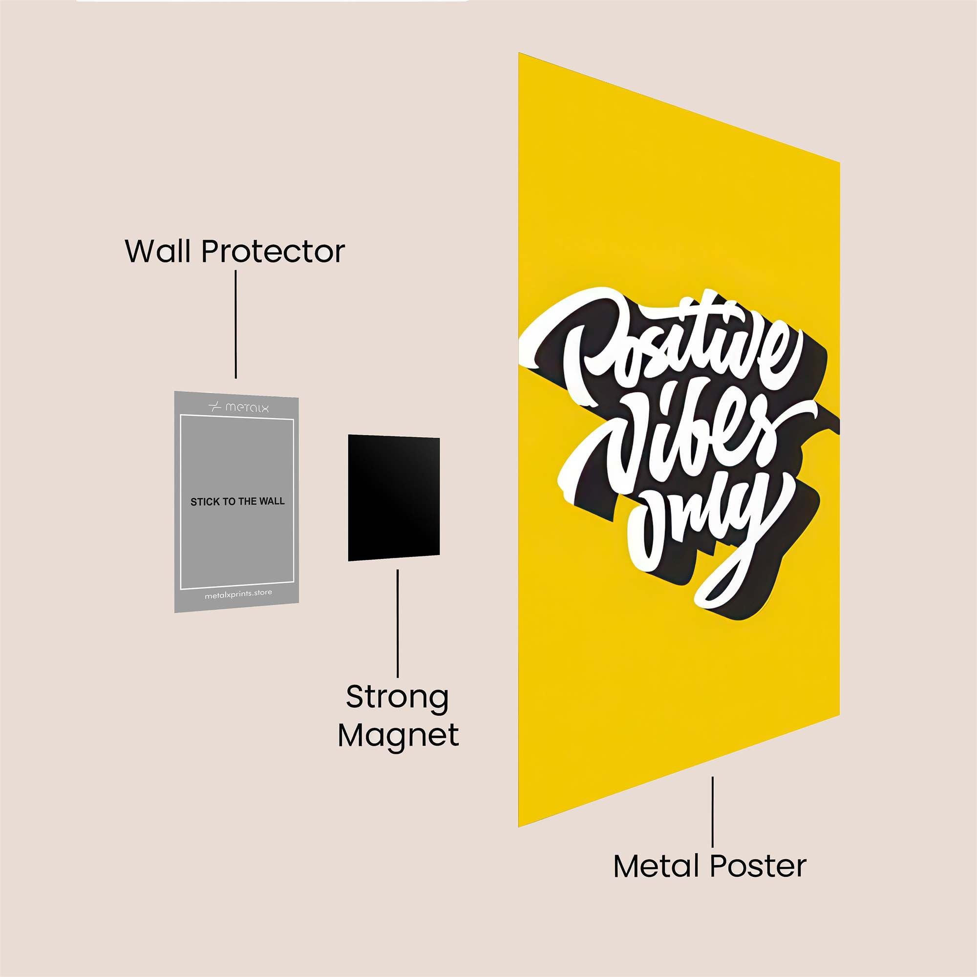 Vibes Uplifting Safe Wall Magnetic / M