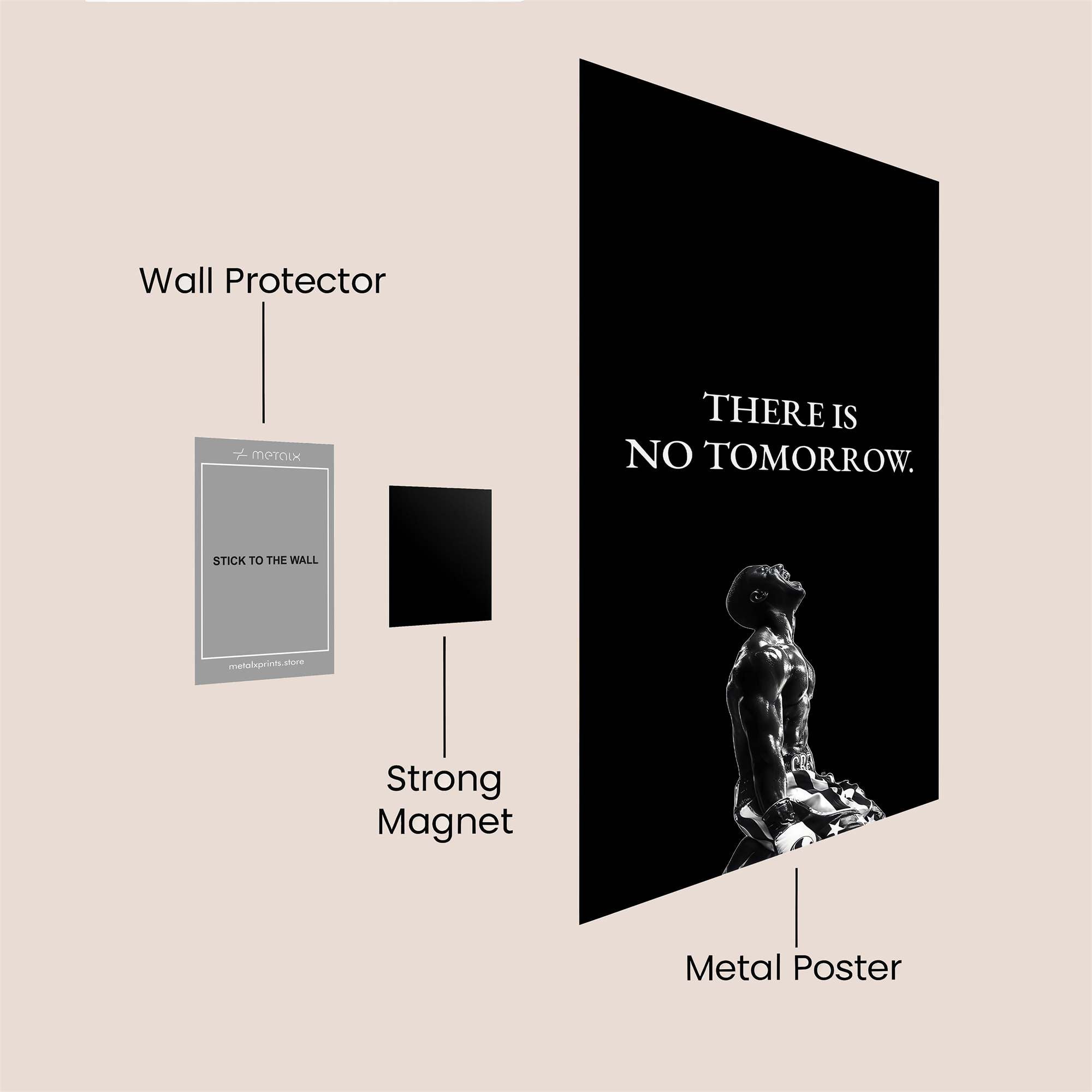 Thinker Despair Safe Wall Magnetic / M